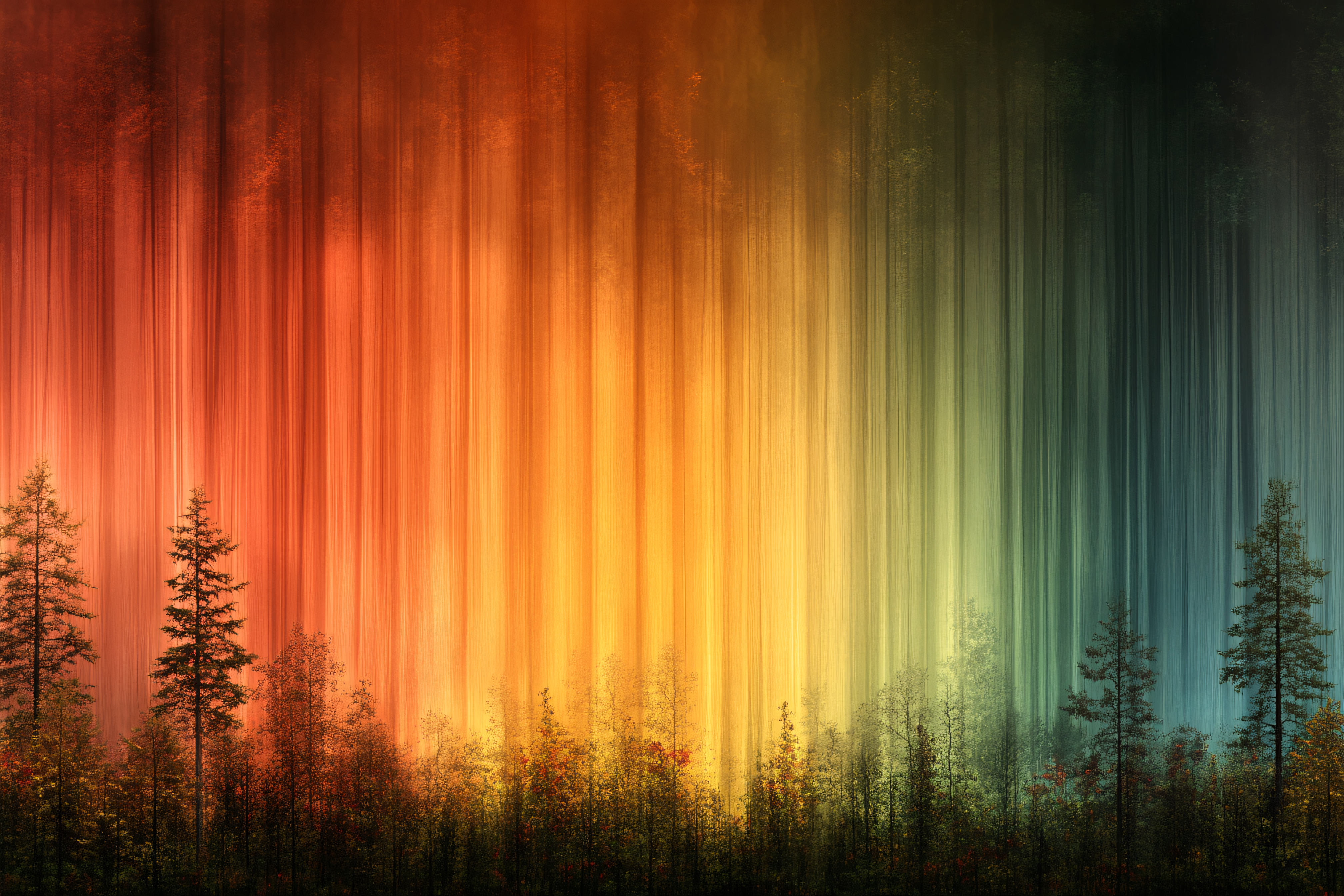 Spectrum Forest Illusion
