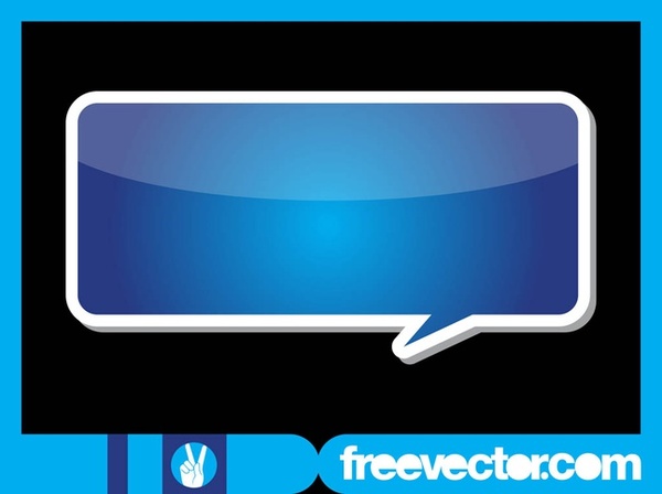 Speech Balloon Sticker Free Vector