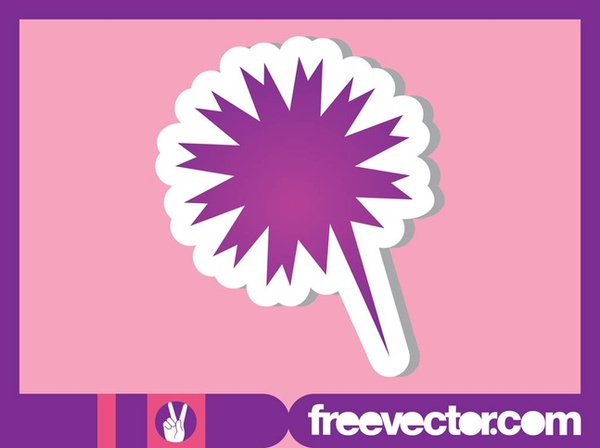Speech Balloon Sticker Template Free Vector