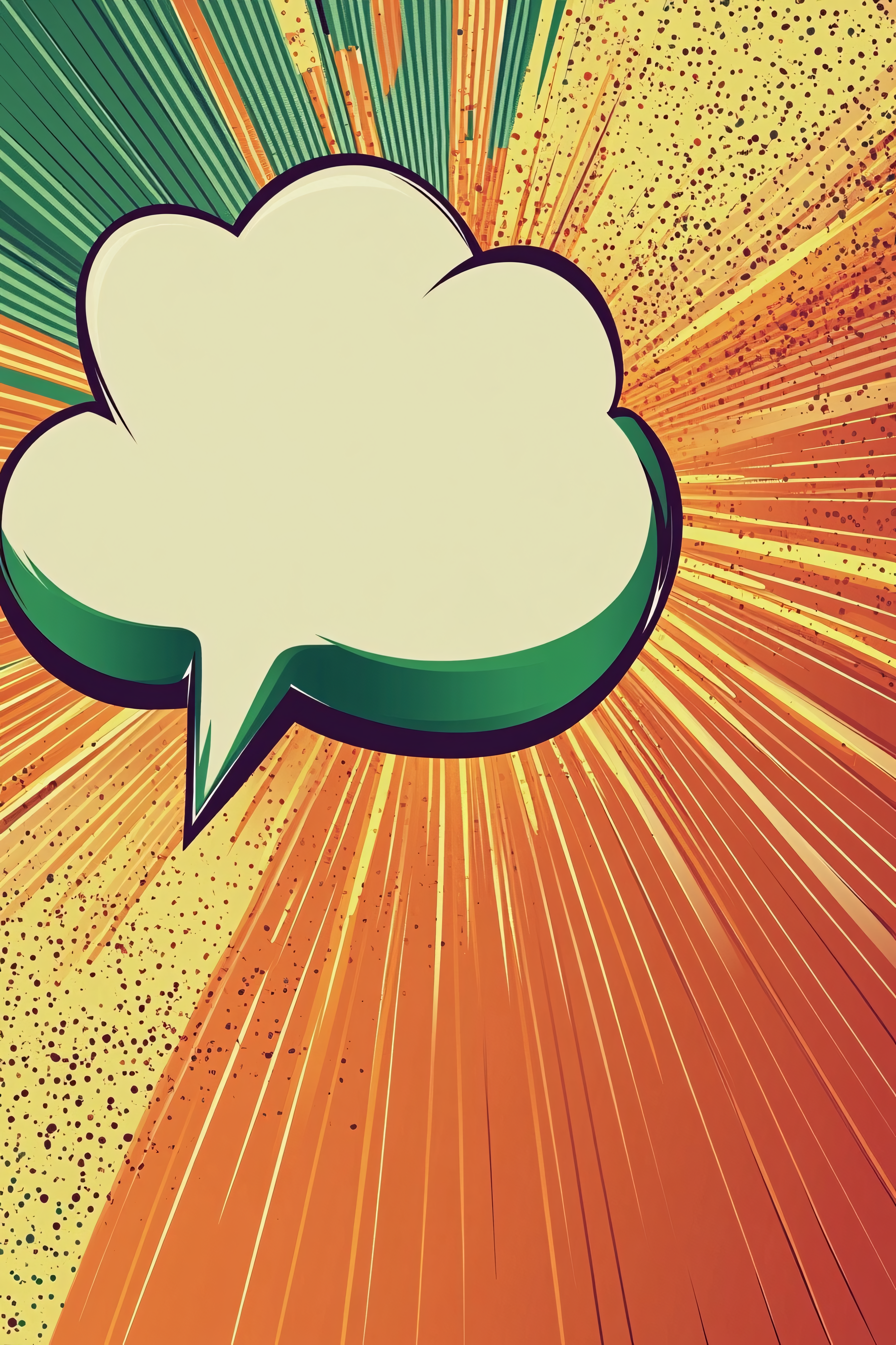 Speech Bubble Comic Background