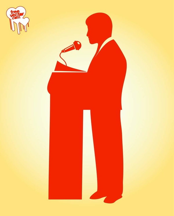 Speech Illustration Free Vector