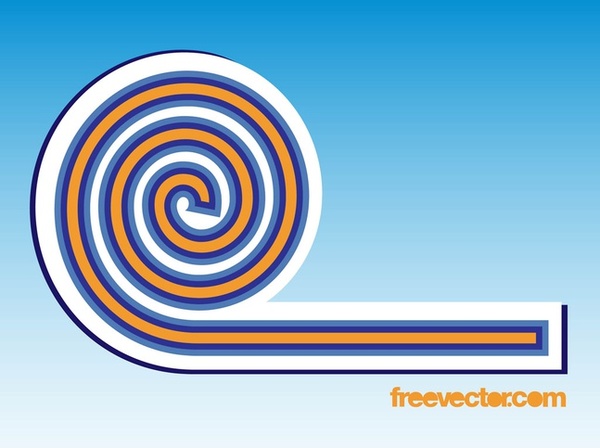 Spiral Badge Clip Art Free Vector