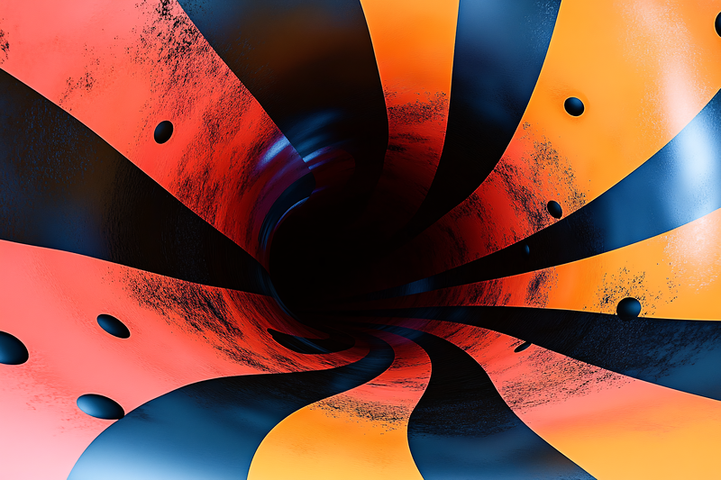 Spiraling Abstract Tunnel