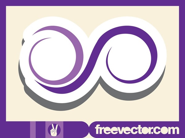 Spirals Sticker Free Vector