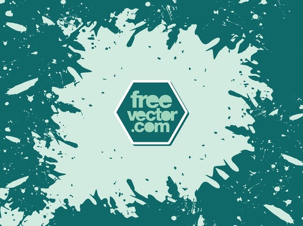 Splatter Frame Free Vector