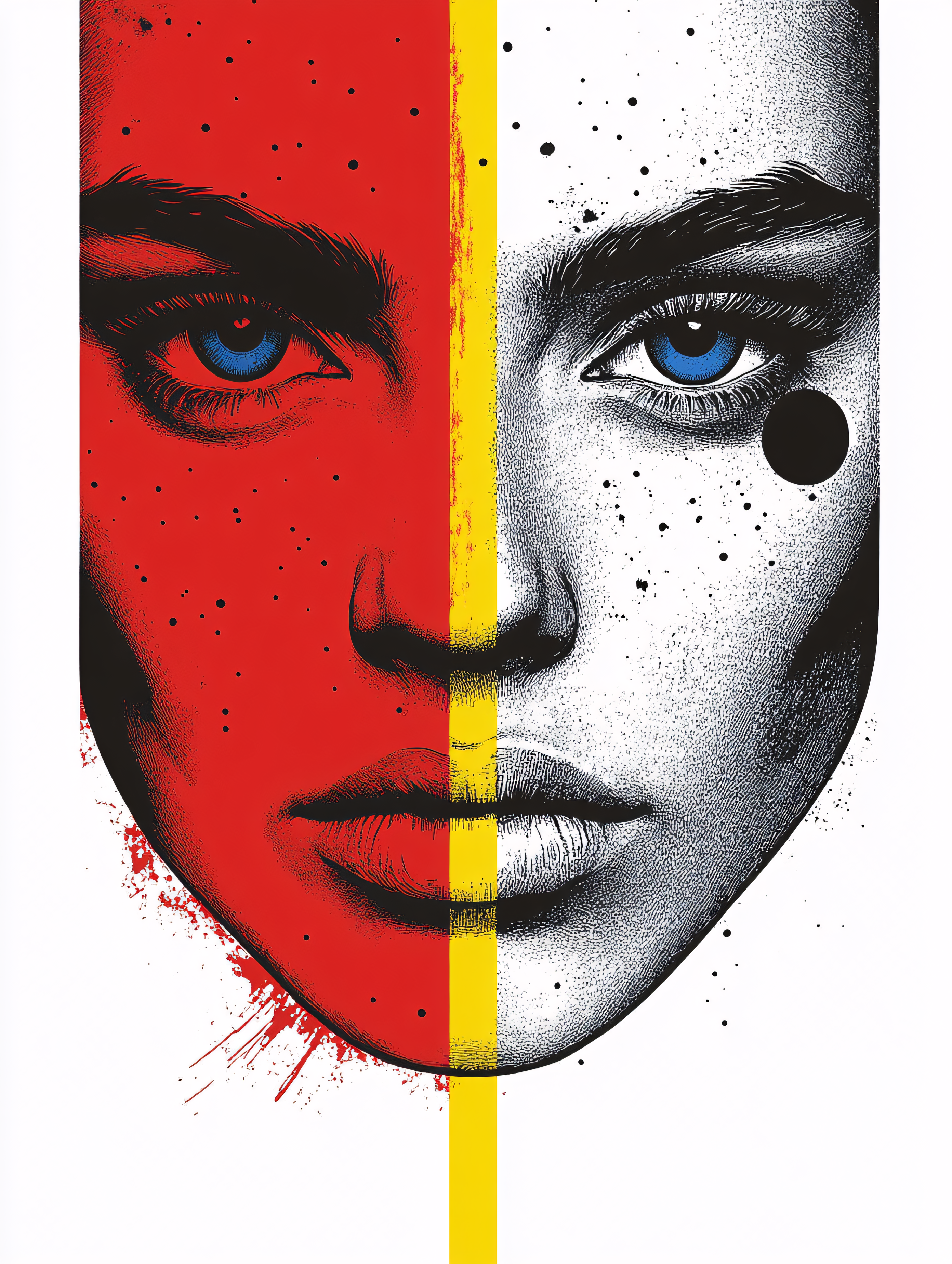 Split Face Contrast