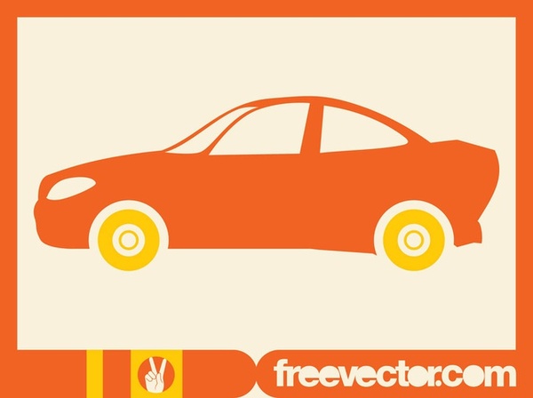 Sports Car Icon Free Vector