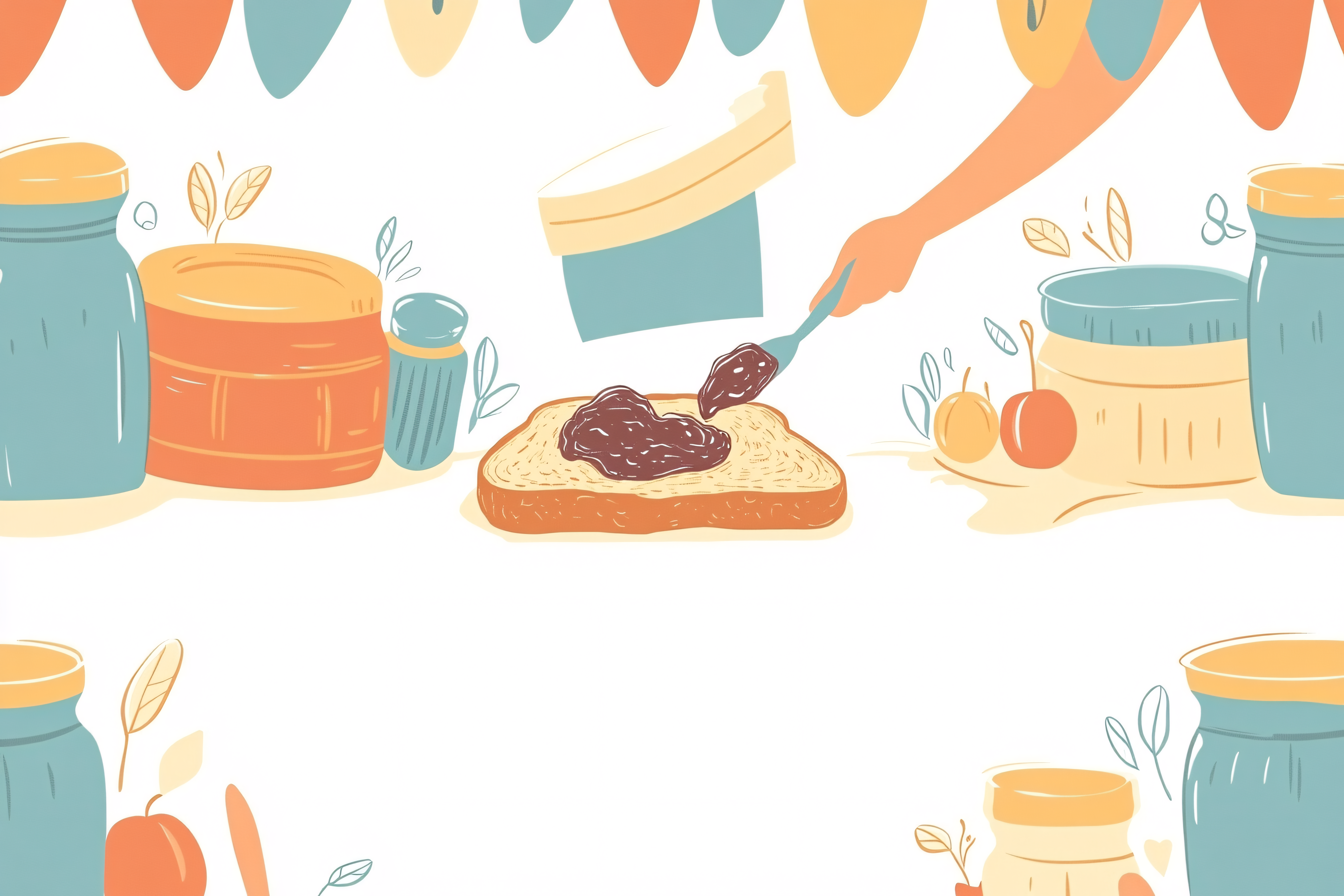 Spreading Jam on Toast