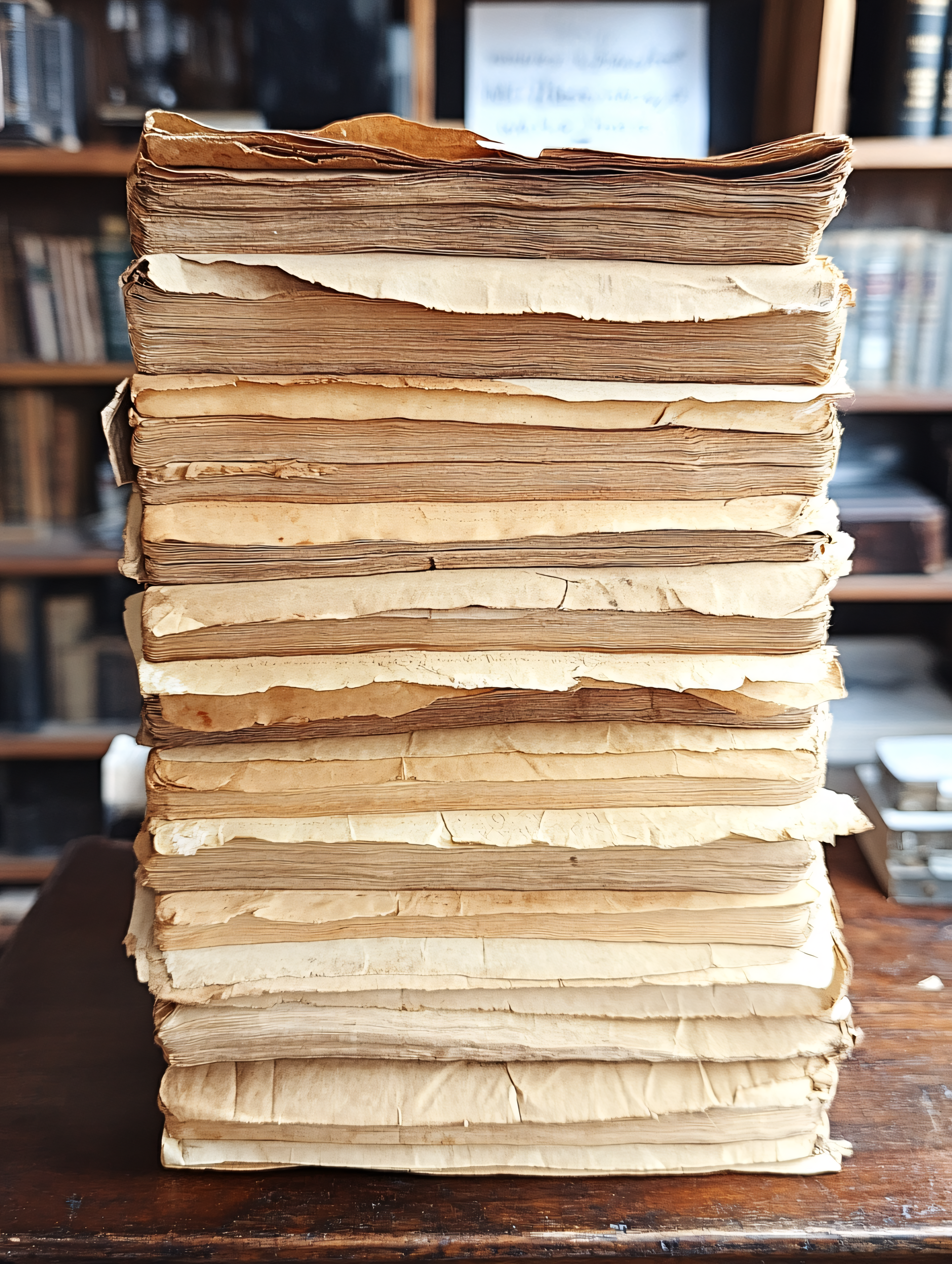 Stack Of Aged Books