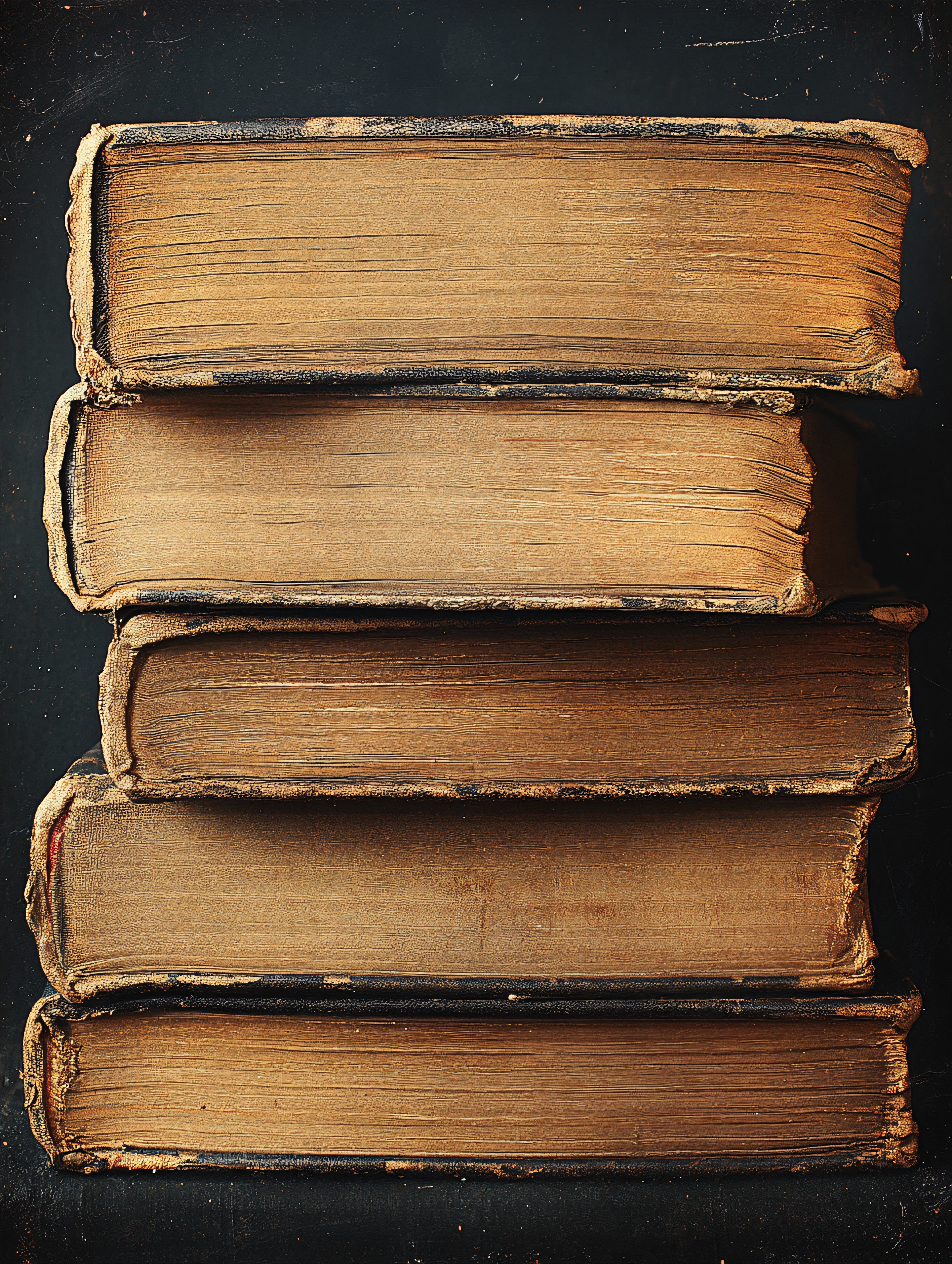 Stack Of Antique Books