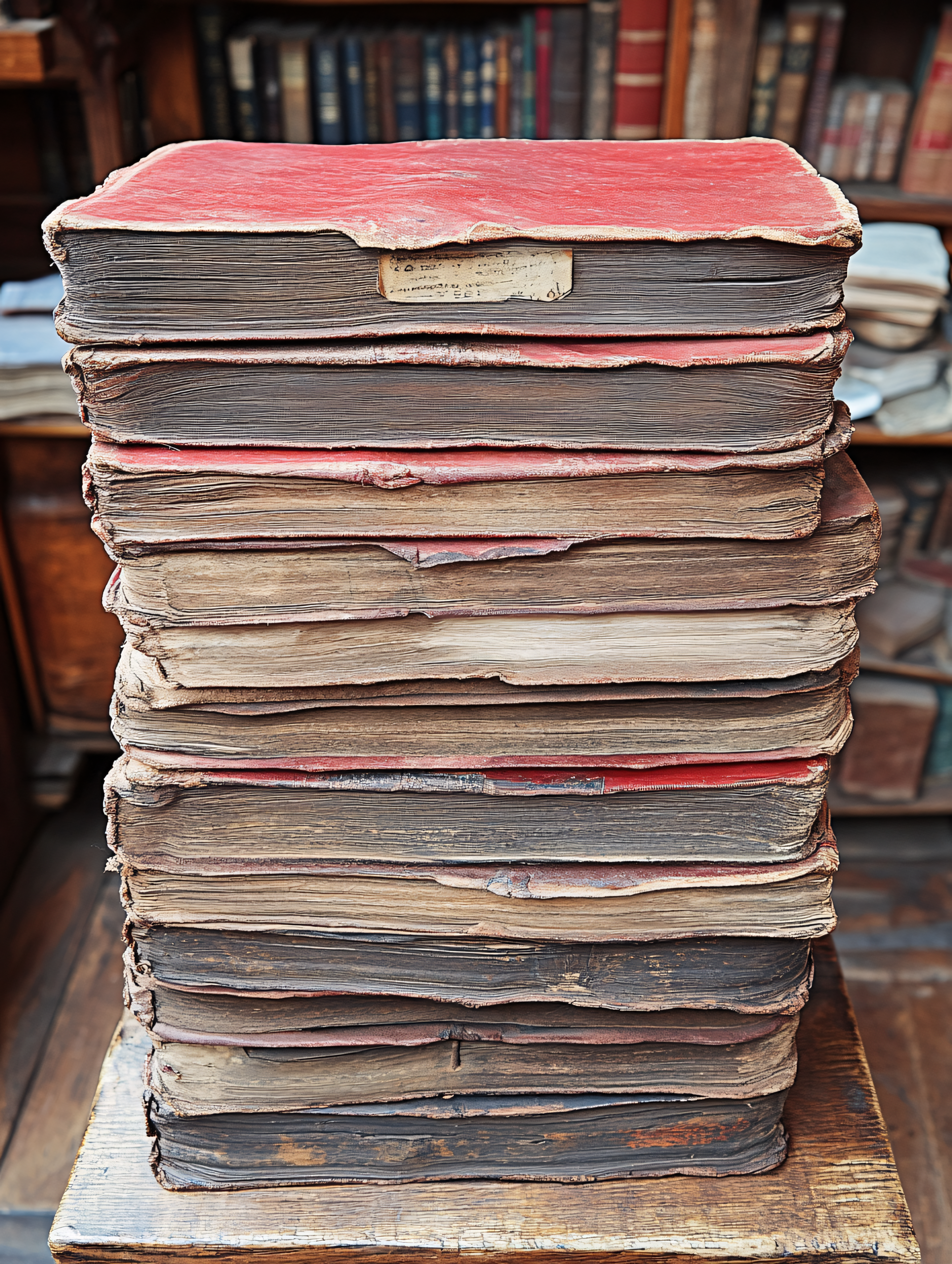Stack Of Antique Books