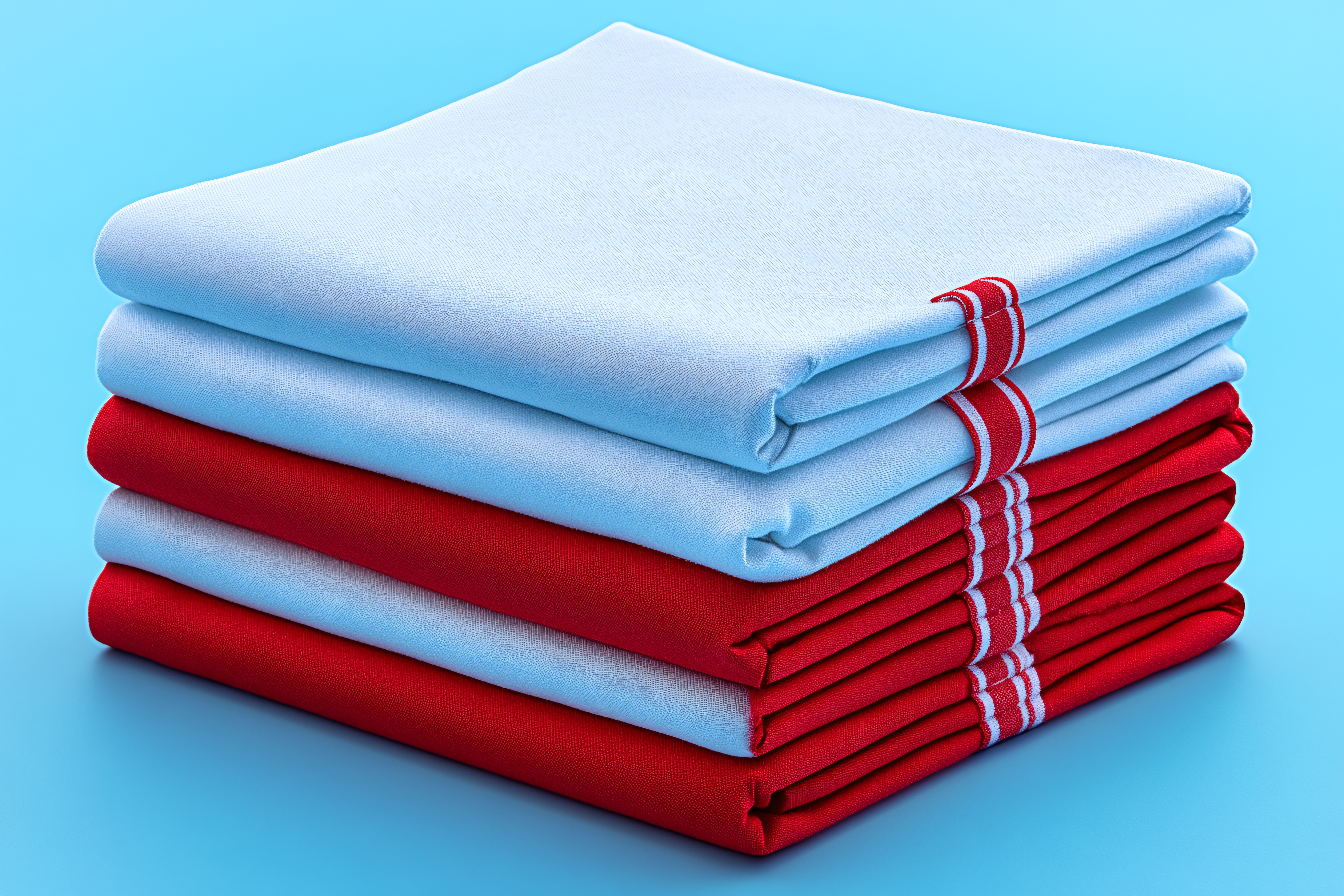 Stack Of Folded Napkins