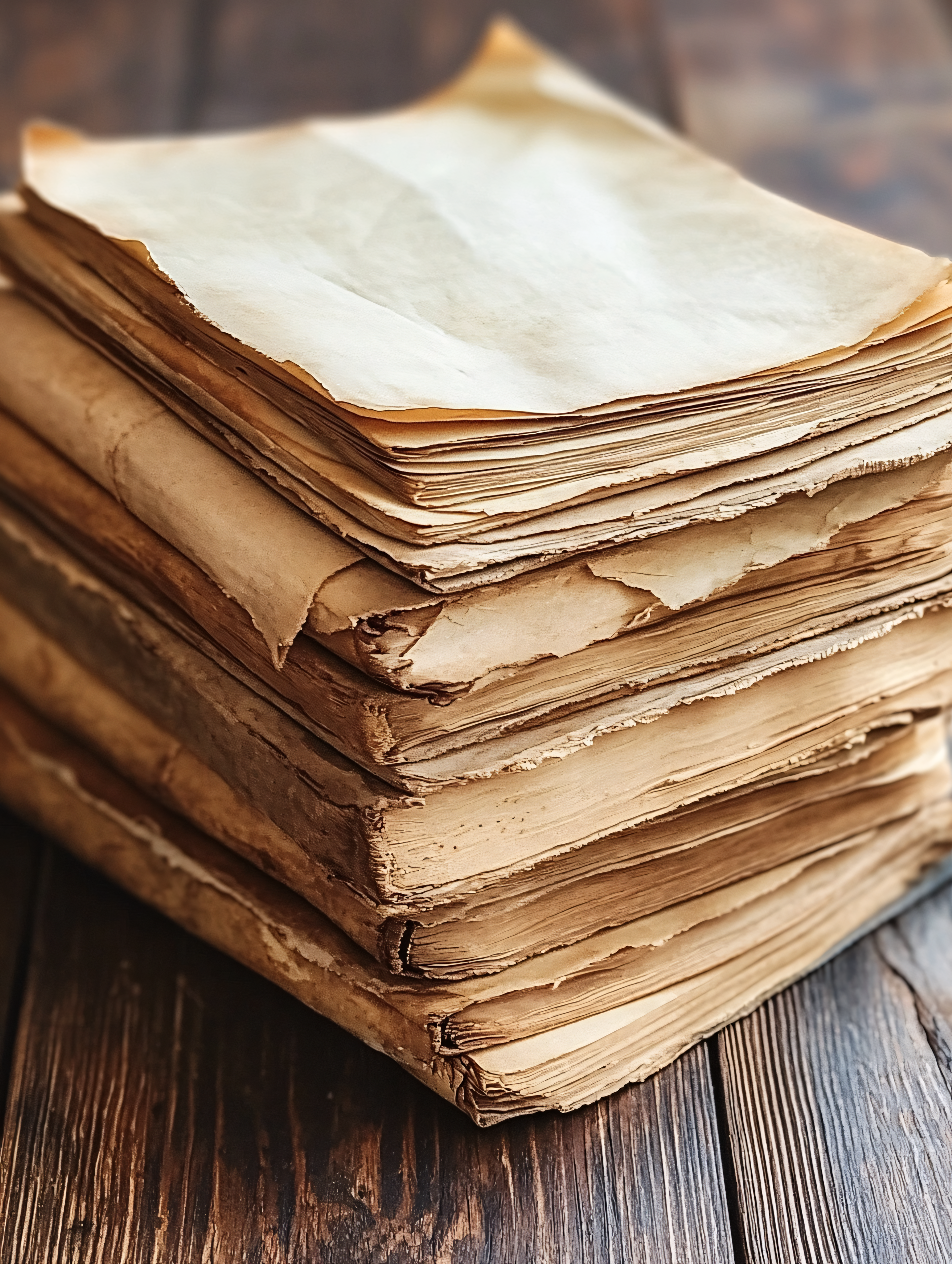 Stack Of Old Papers