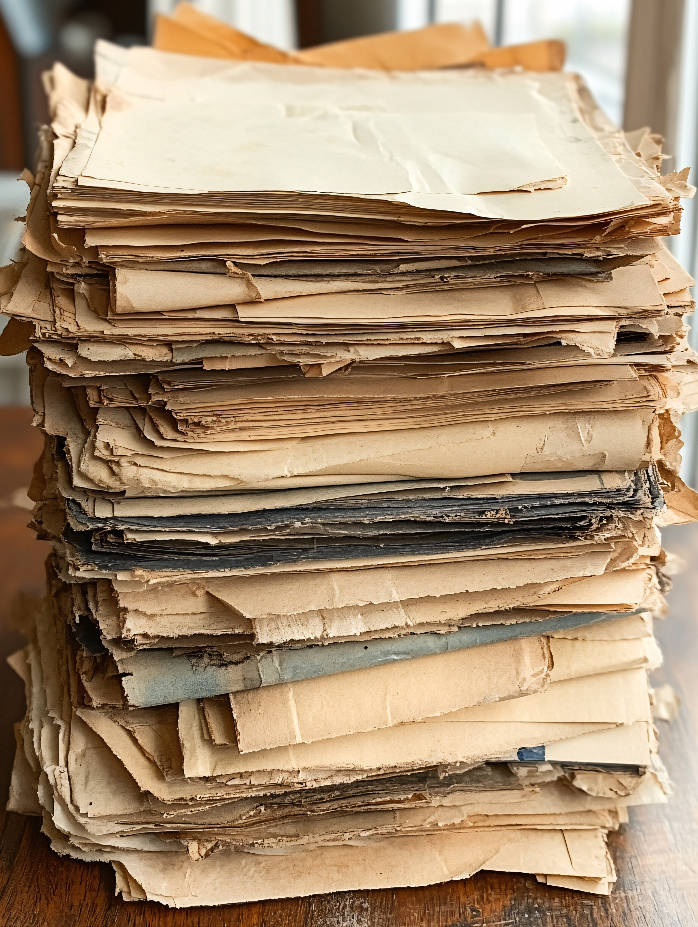 Stack Of Old Papers