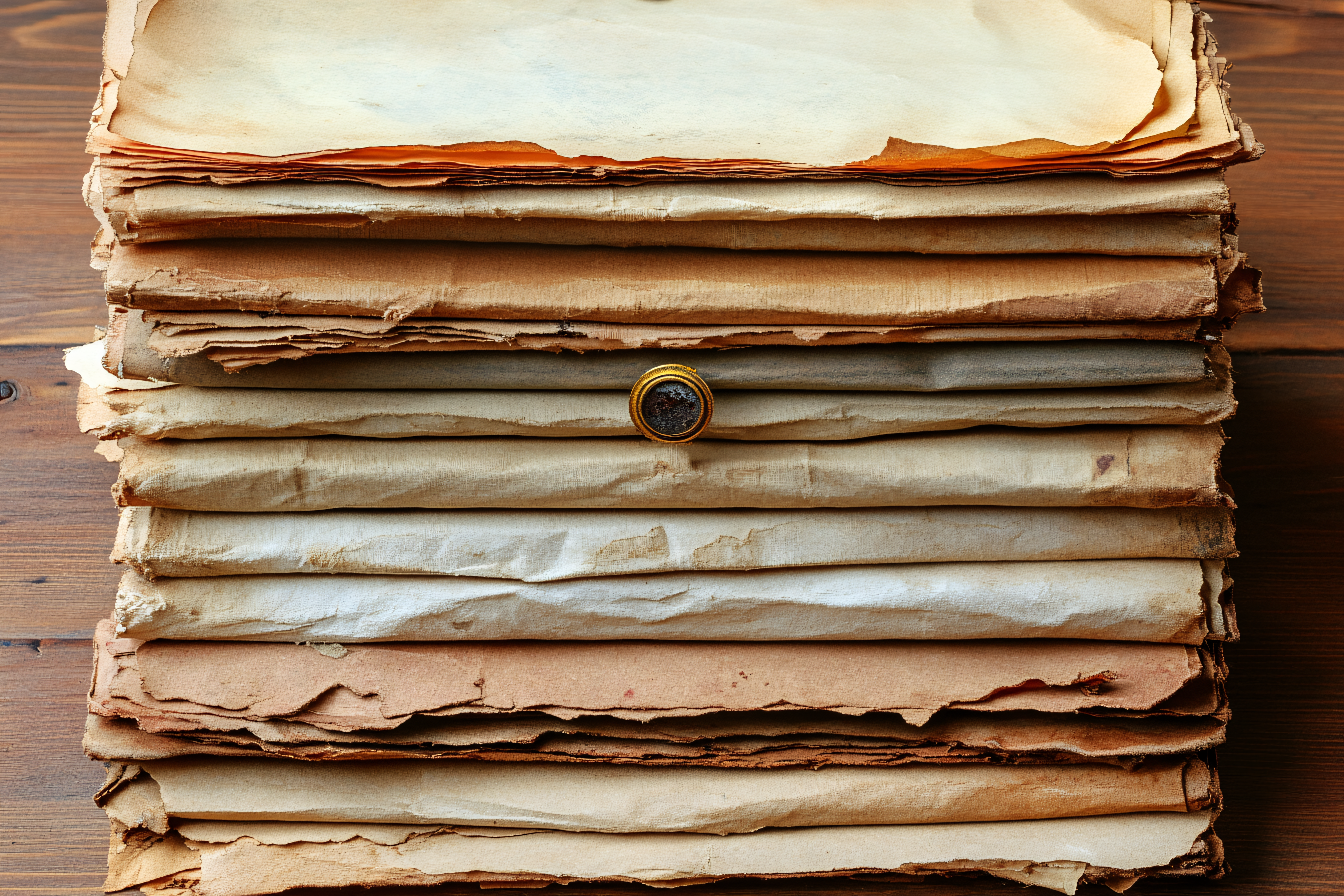Stack Of Old Papers