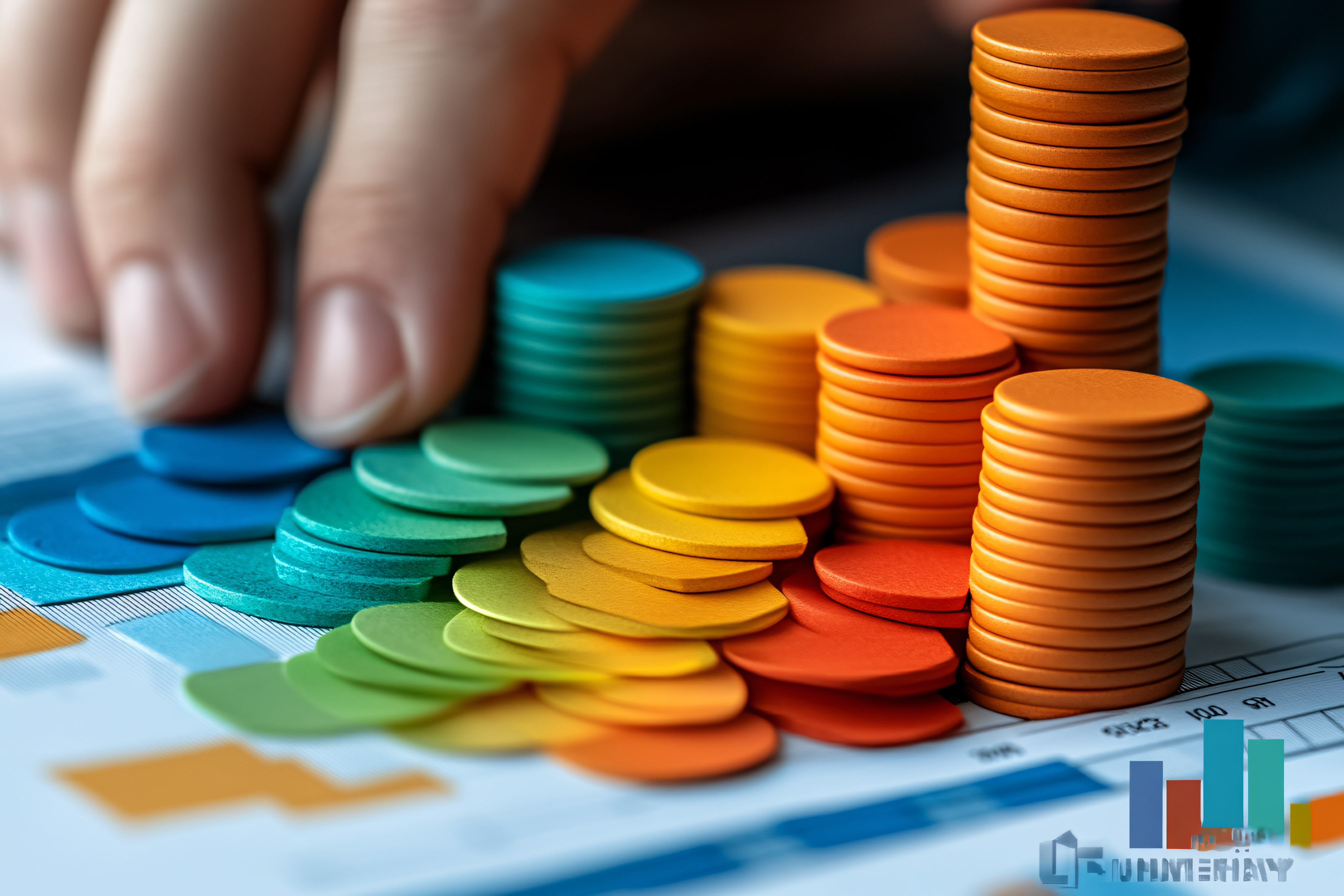 Stacking Colorful Data Discs