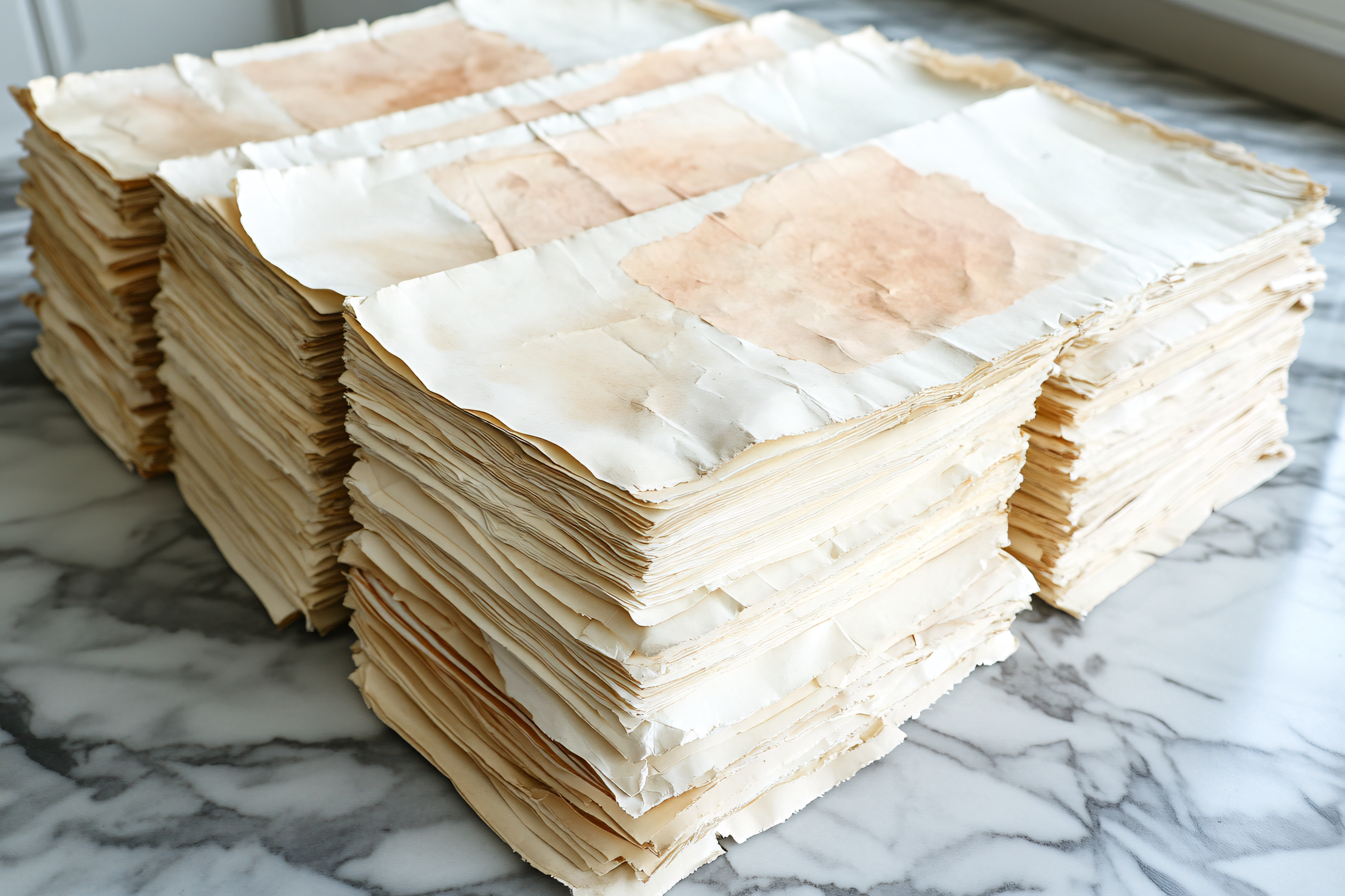 Stacks Of Aged Paper