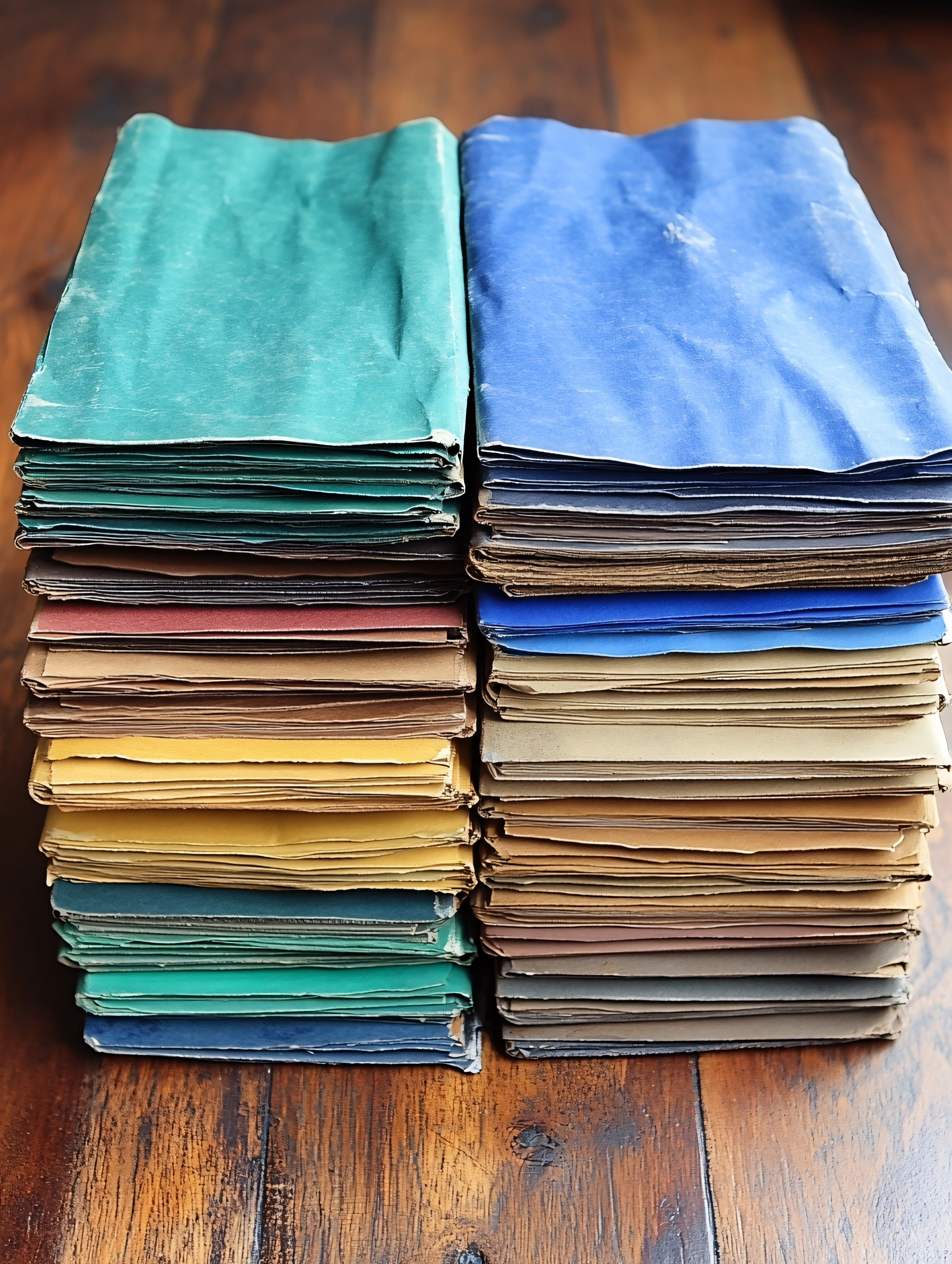 Stacks Of Colorful Files