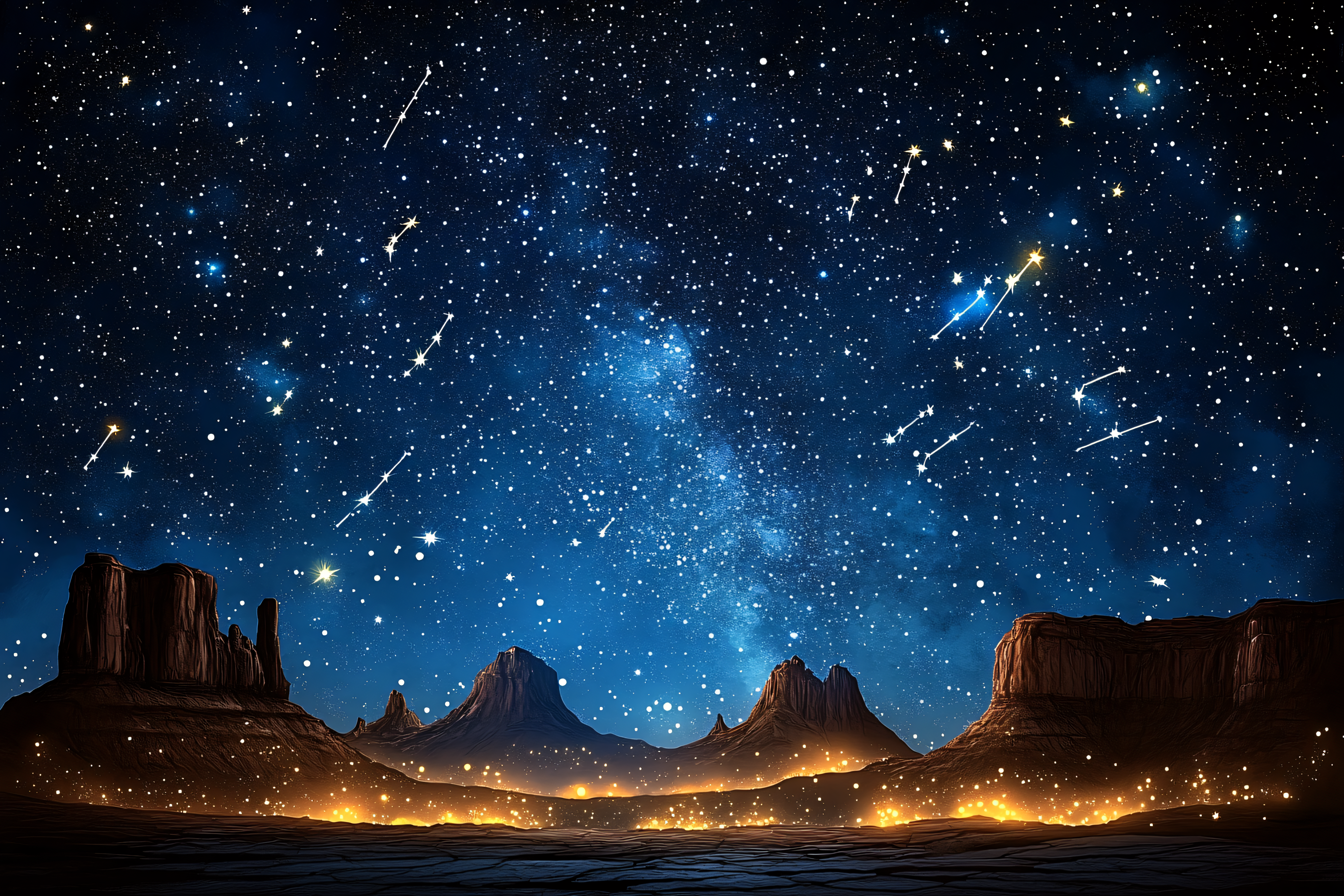 Starry Desert Night