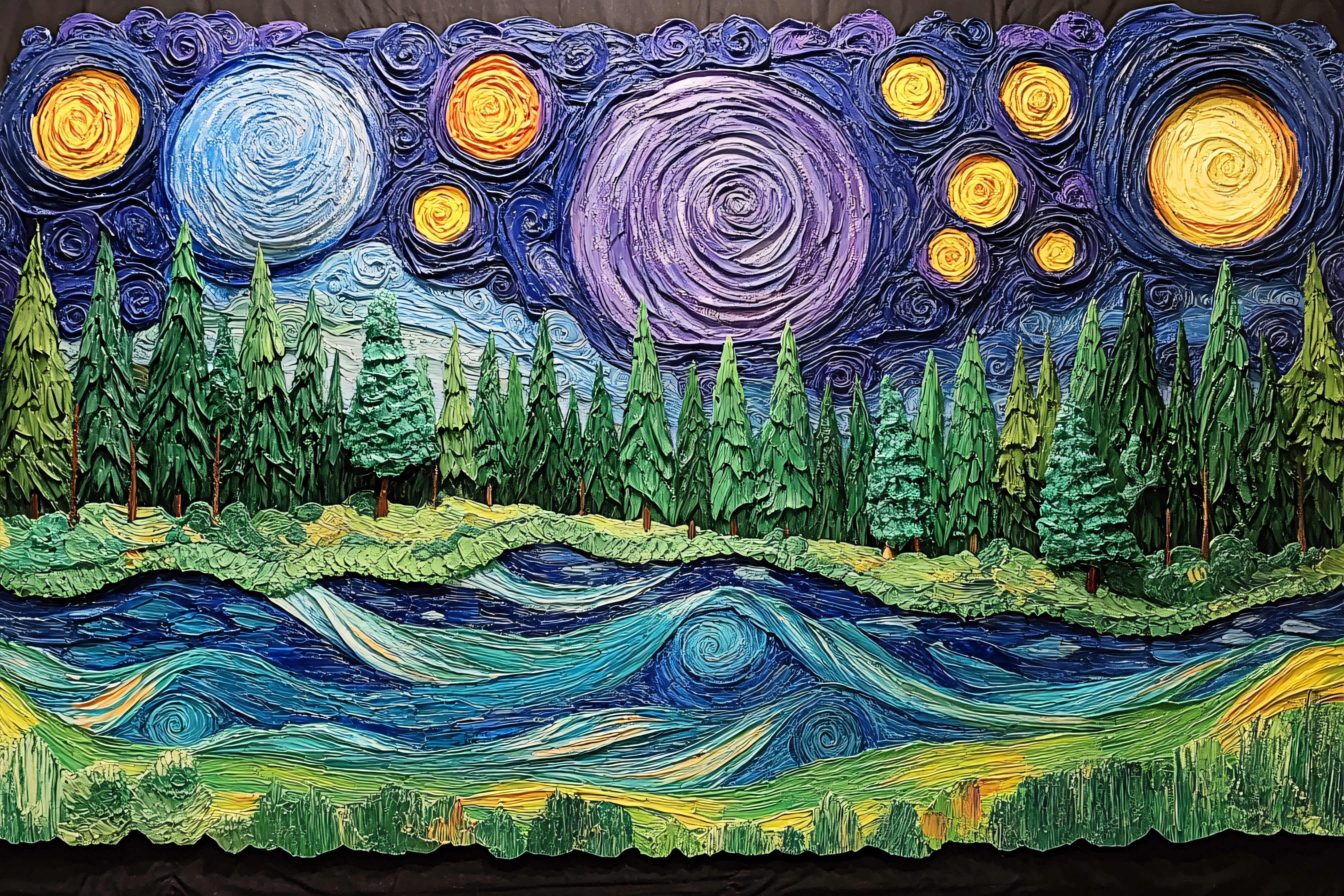 Starry River Landscape
