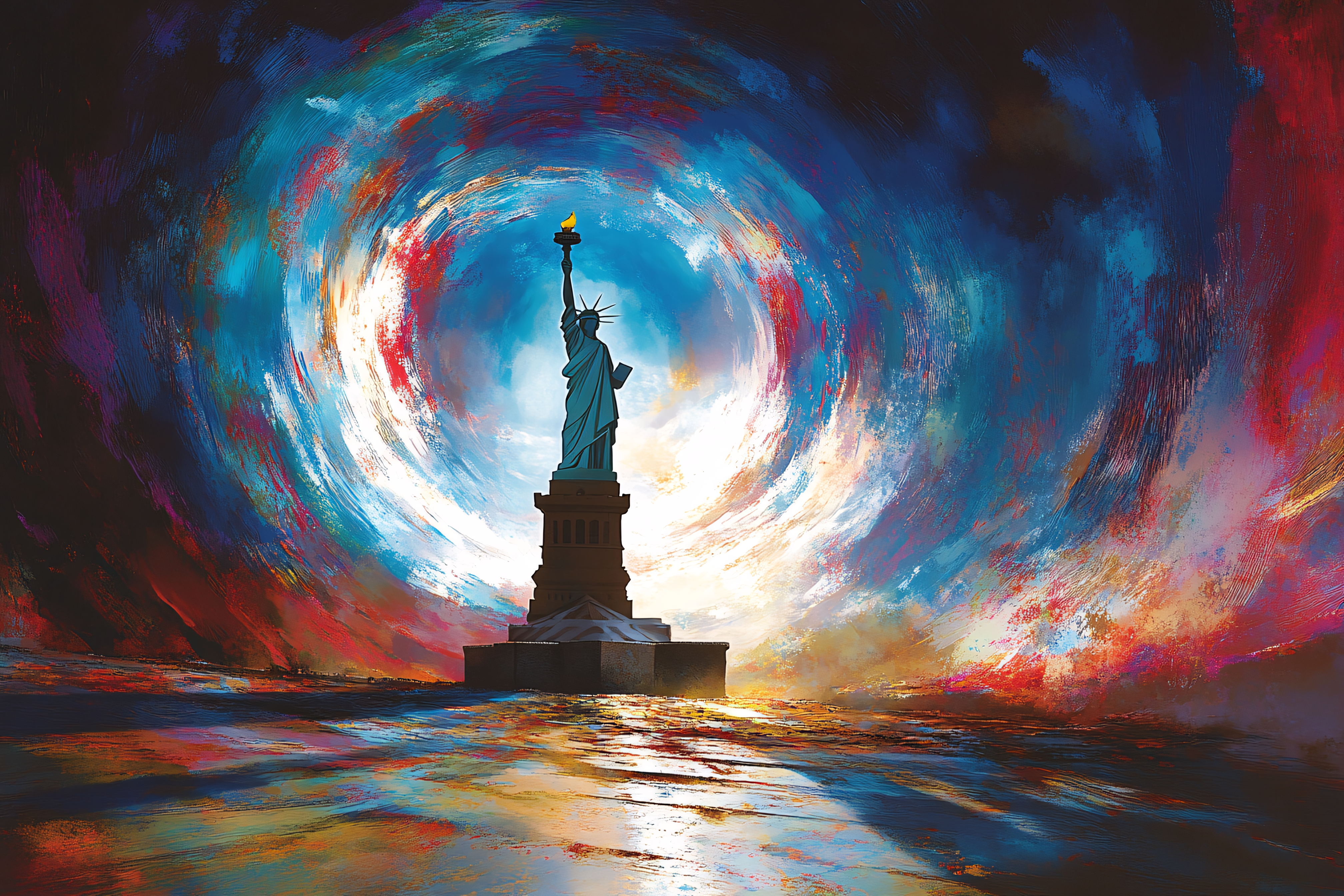 Statue Of Liberty Abstract