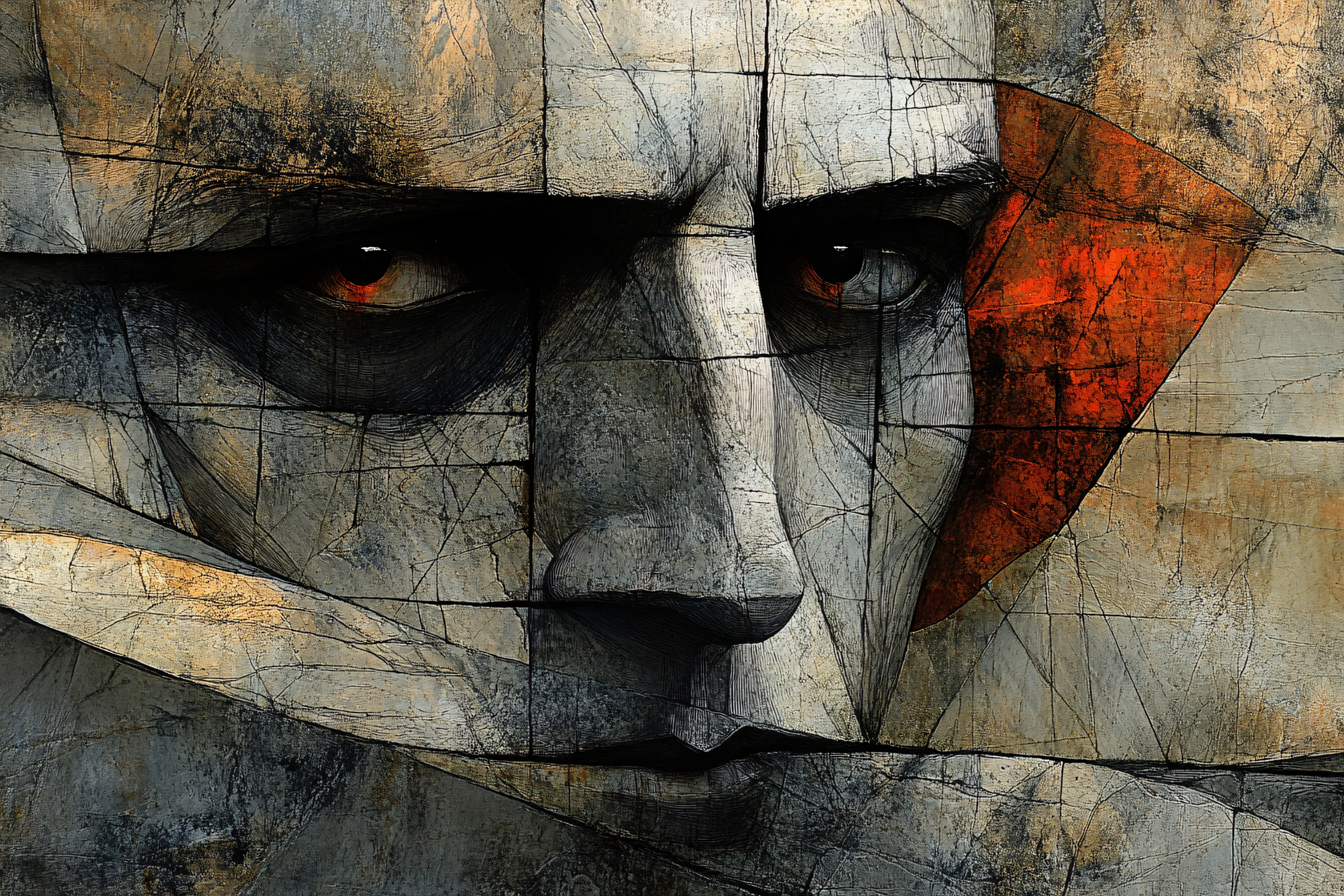 Stoic Stone Face
