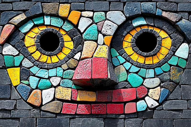 Stone Mosaic Face