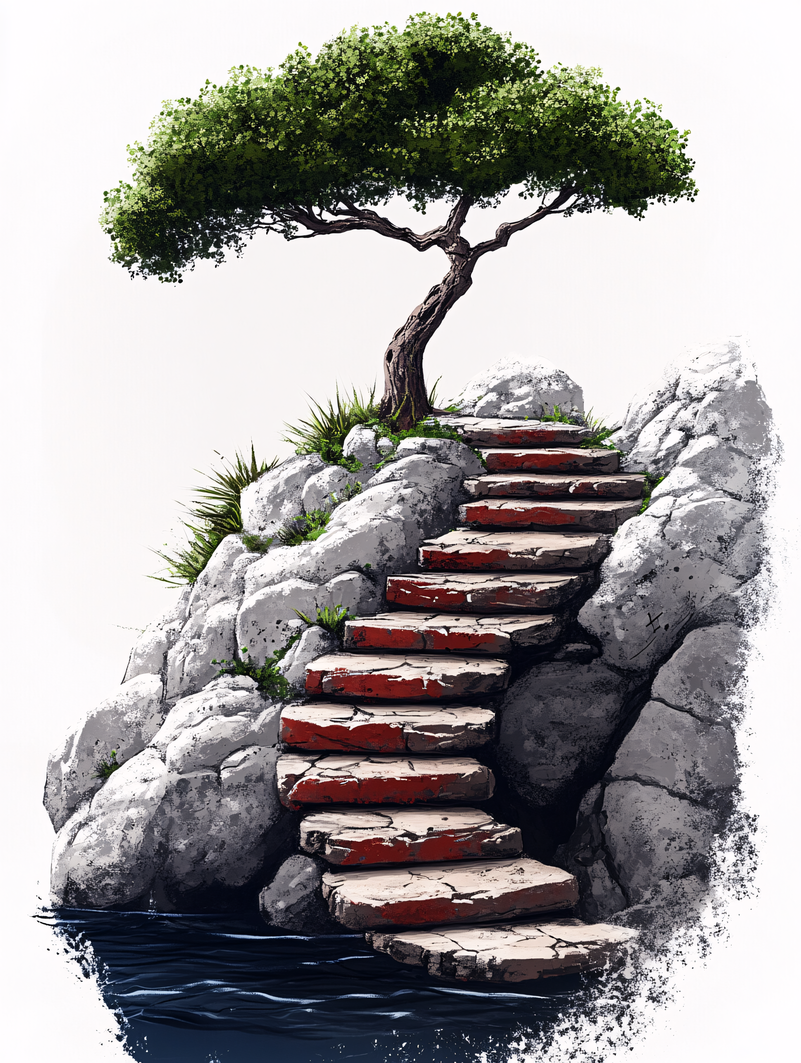 Stone Stairway to Tranquility