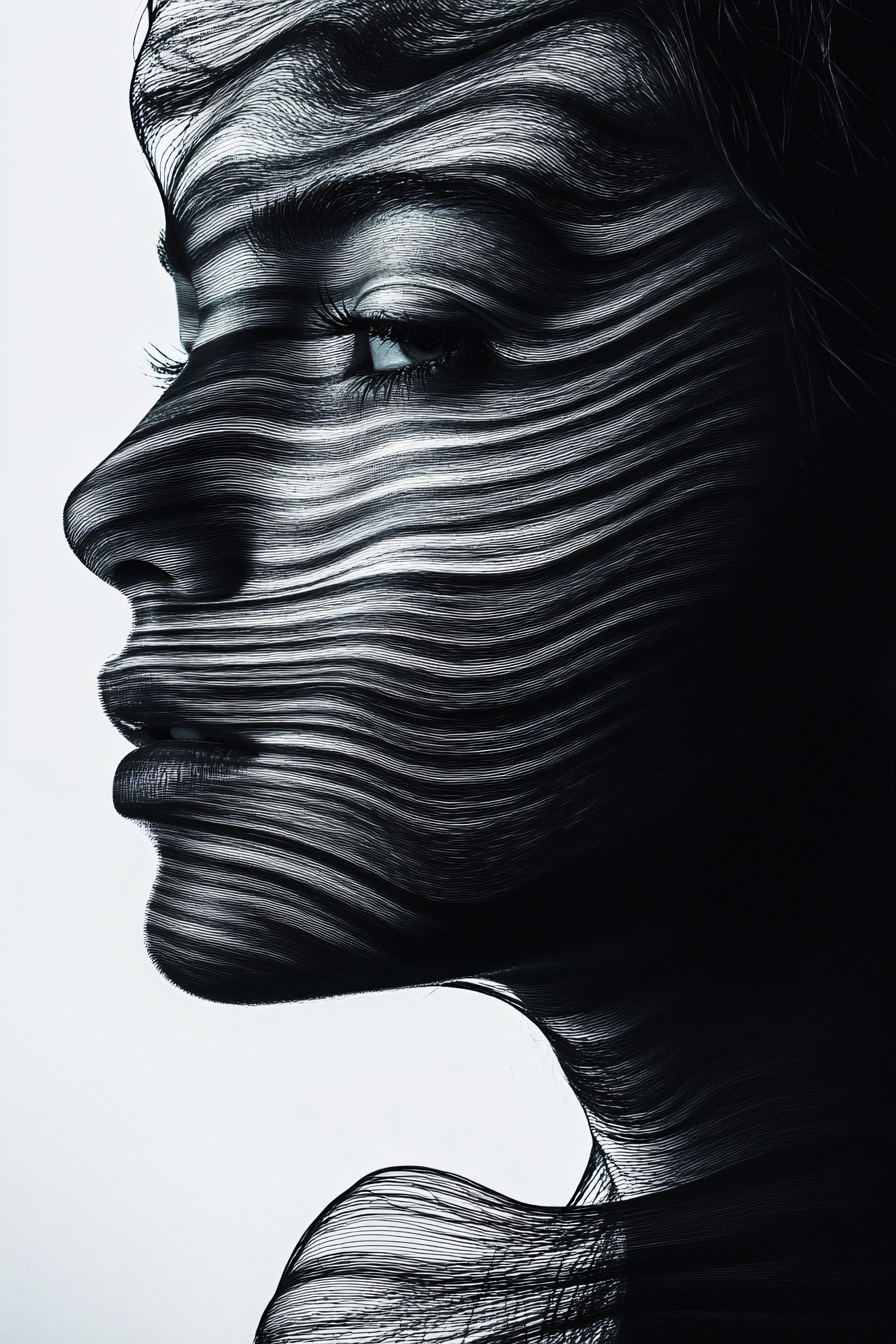 Striated Portrait