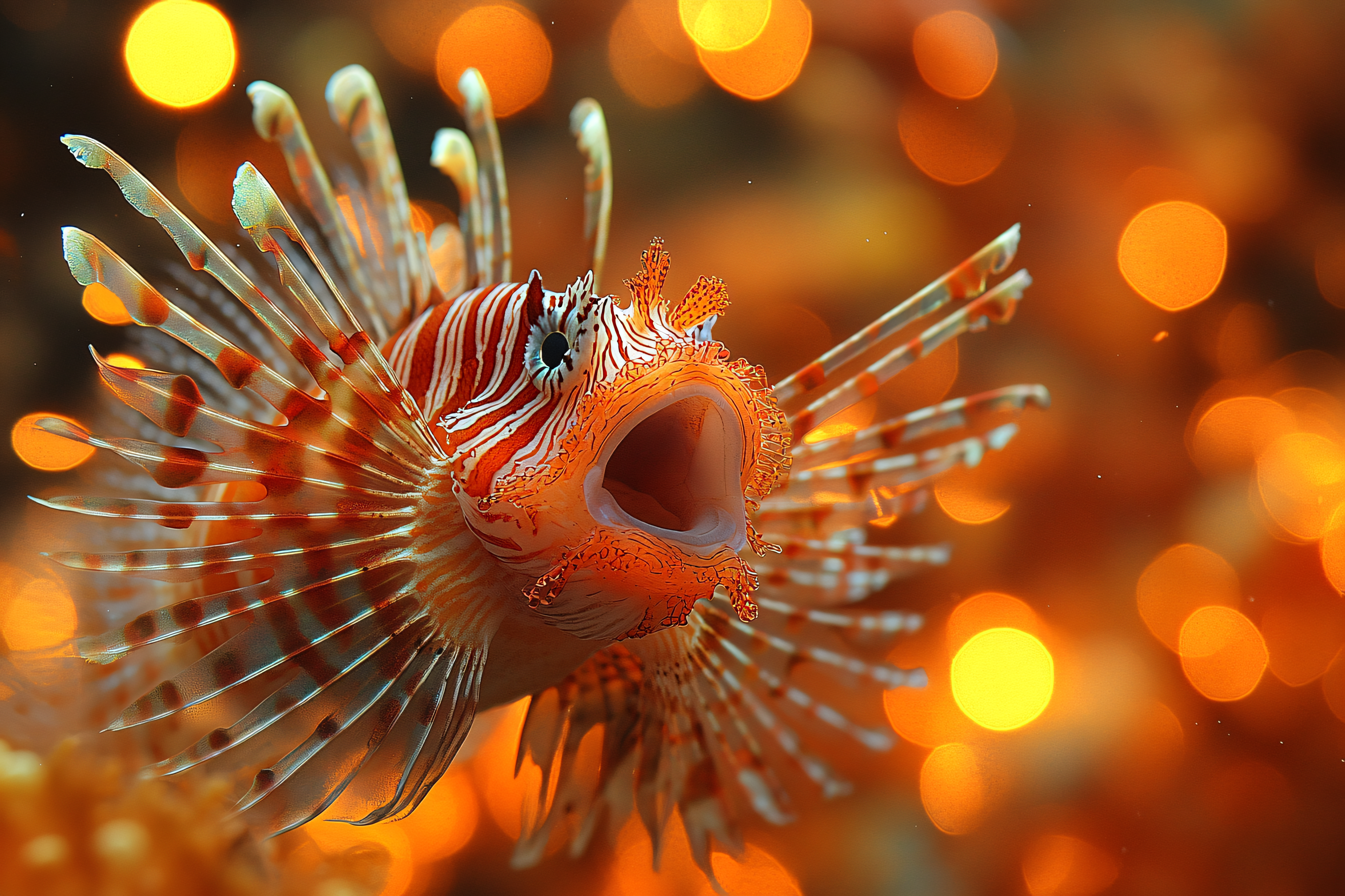 Striking Lionfish Portrait