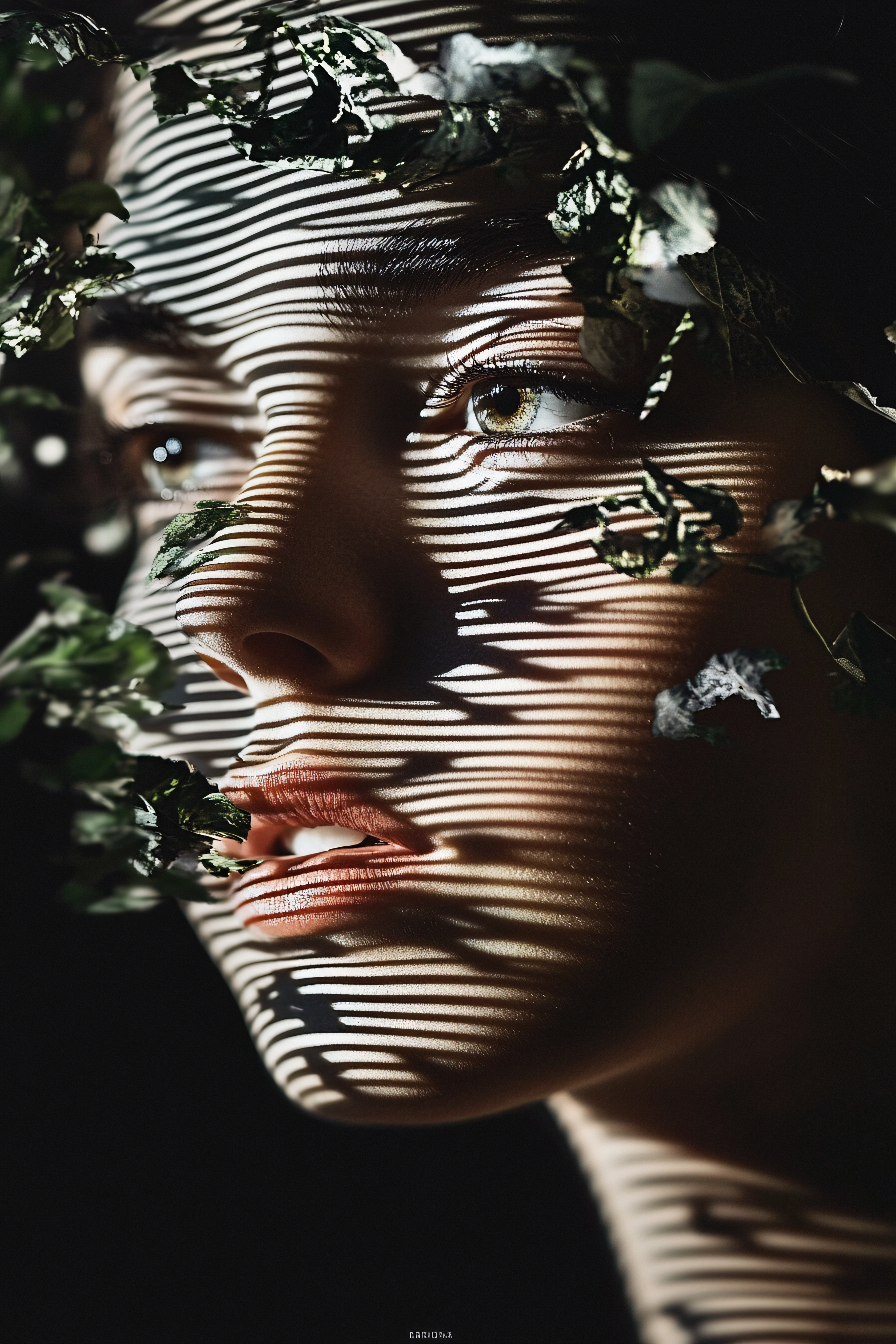 Striped Shadows Portrait