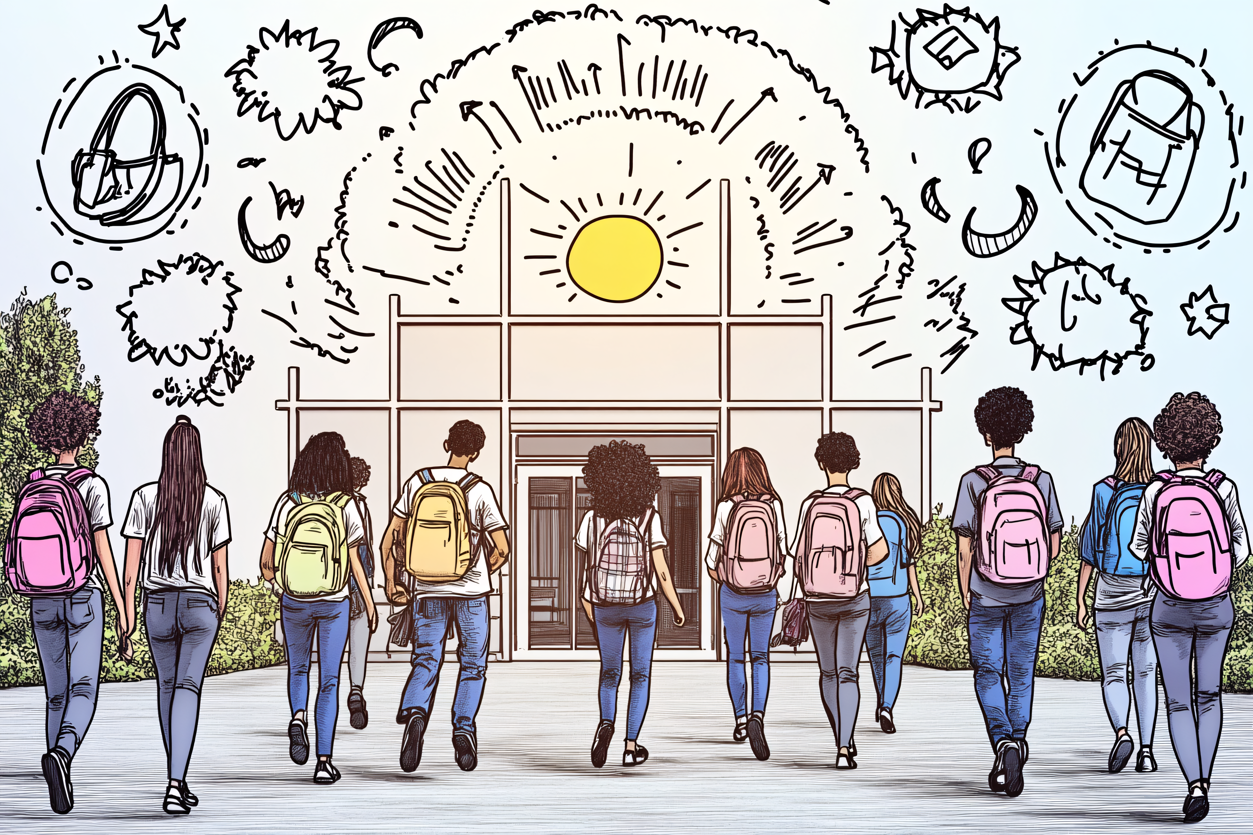 Students Entering School