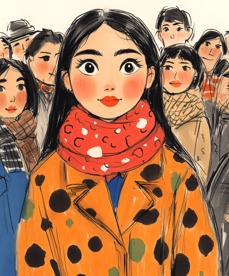 Stylish Crowd Portrait
