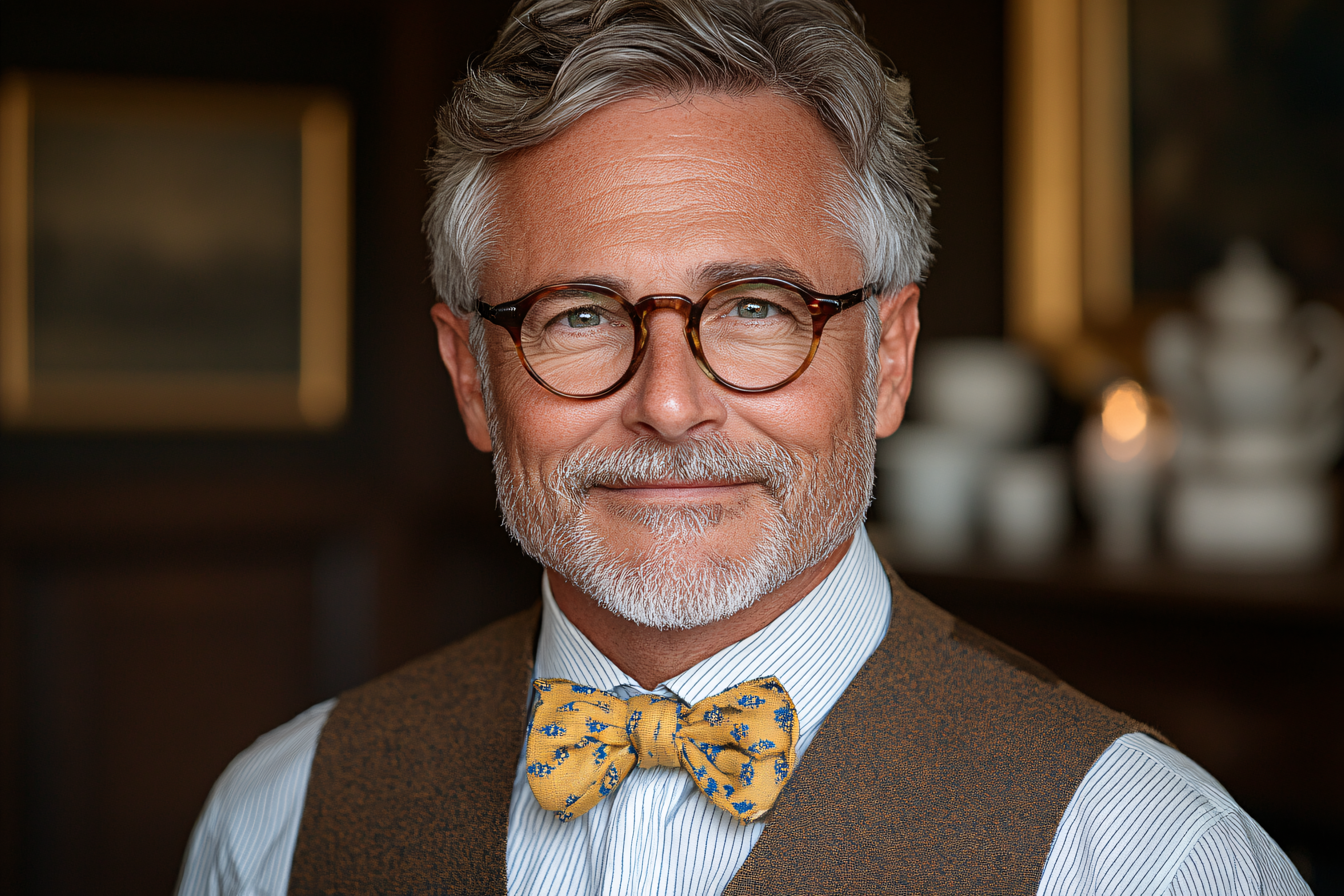 Stylish Gentleman with Bow Tie