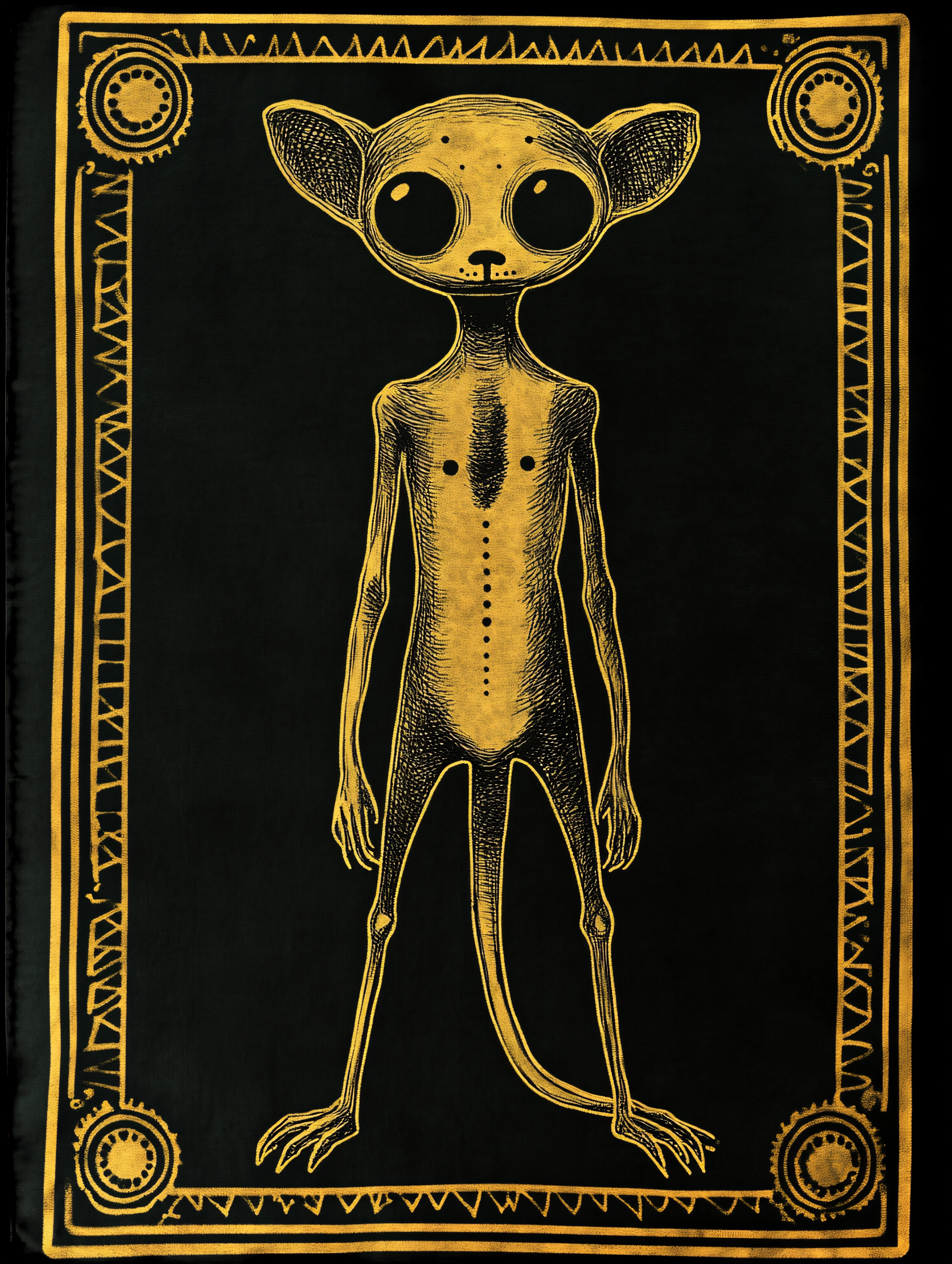 Stylized Alien Creature Illustration