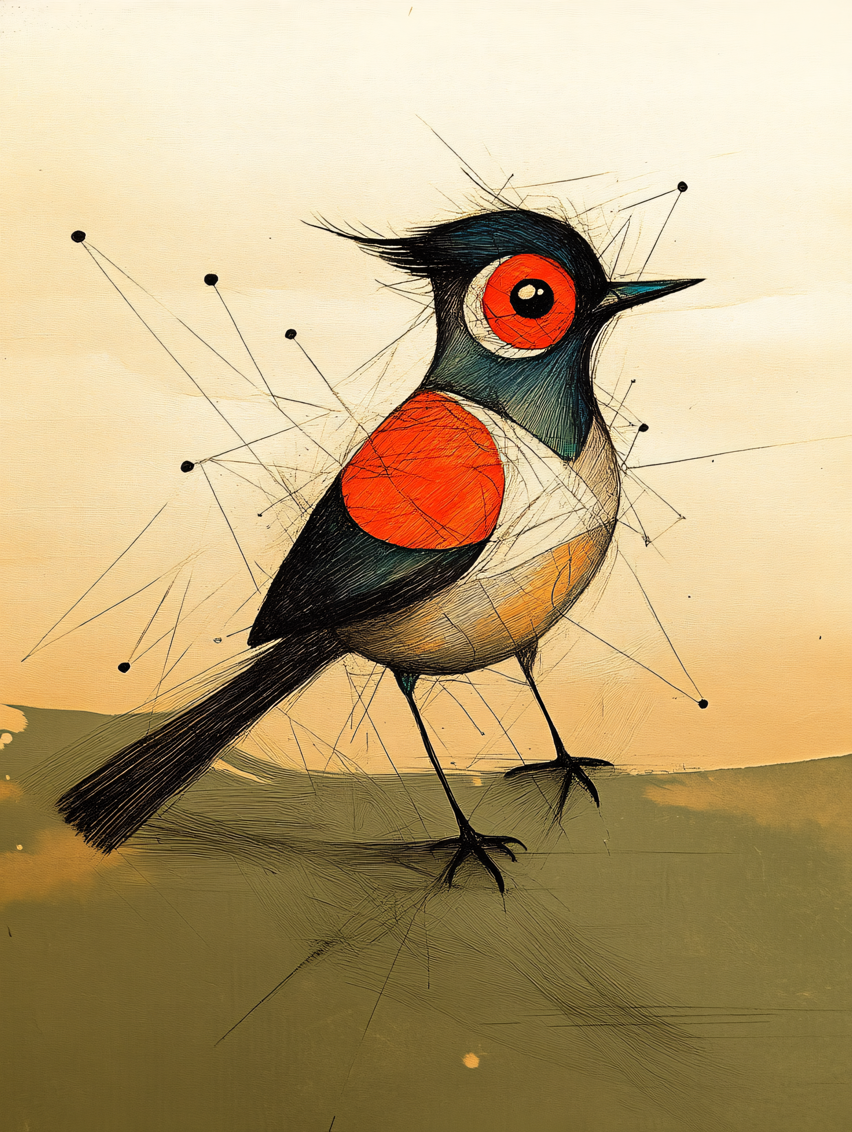 Stylized Bird Illustration