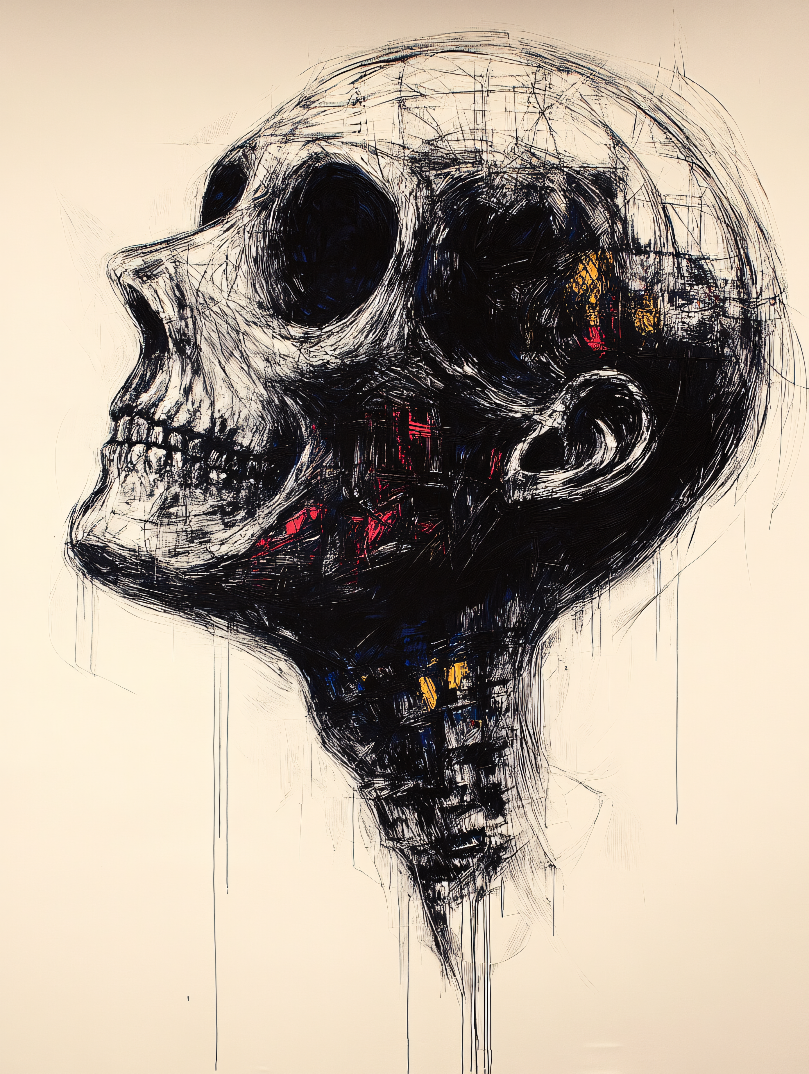 Stylized Skull Portrait
