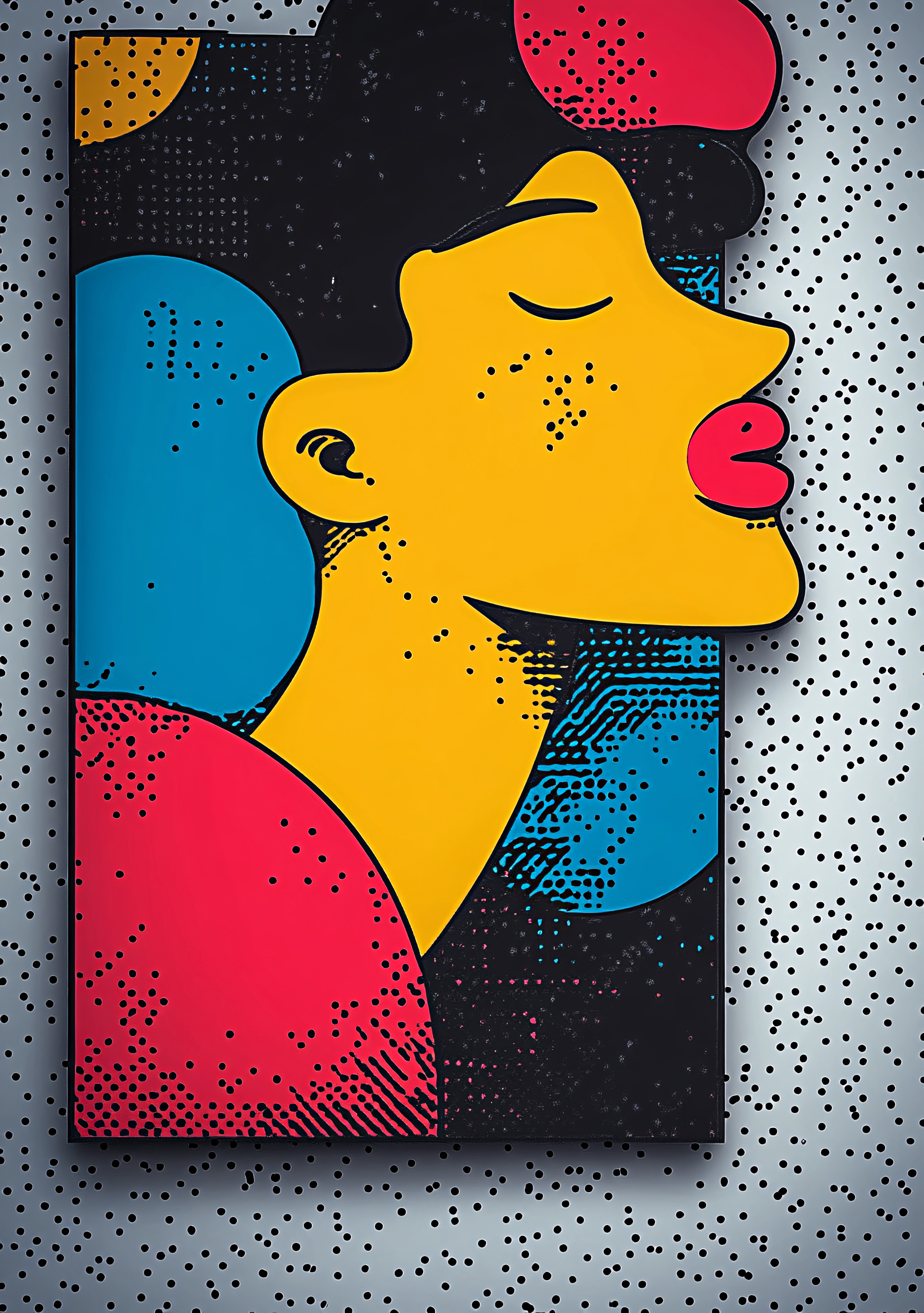 Stylized Woman Profile Portrait