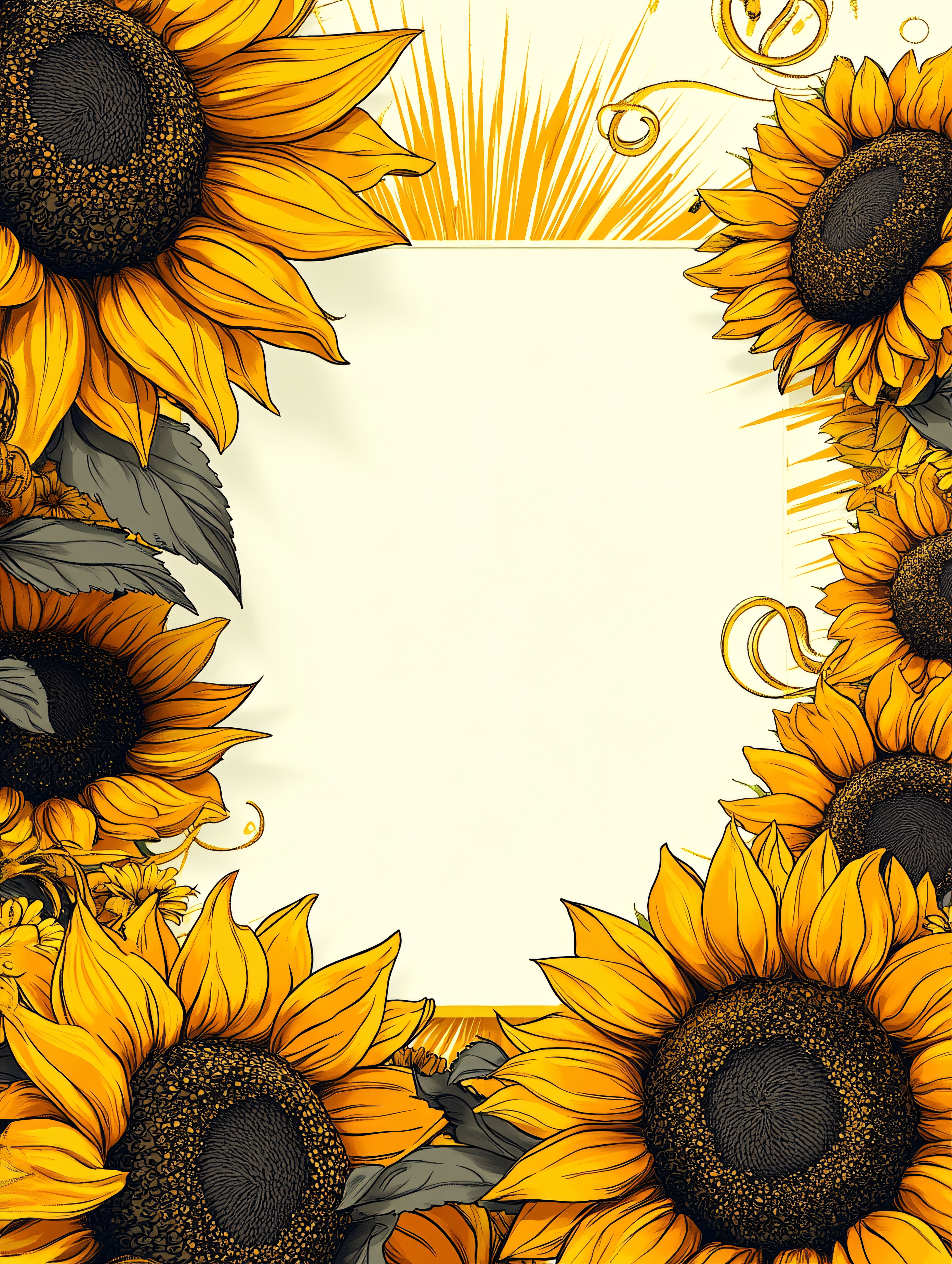 Sunflowers Frame