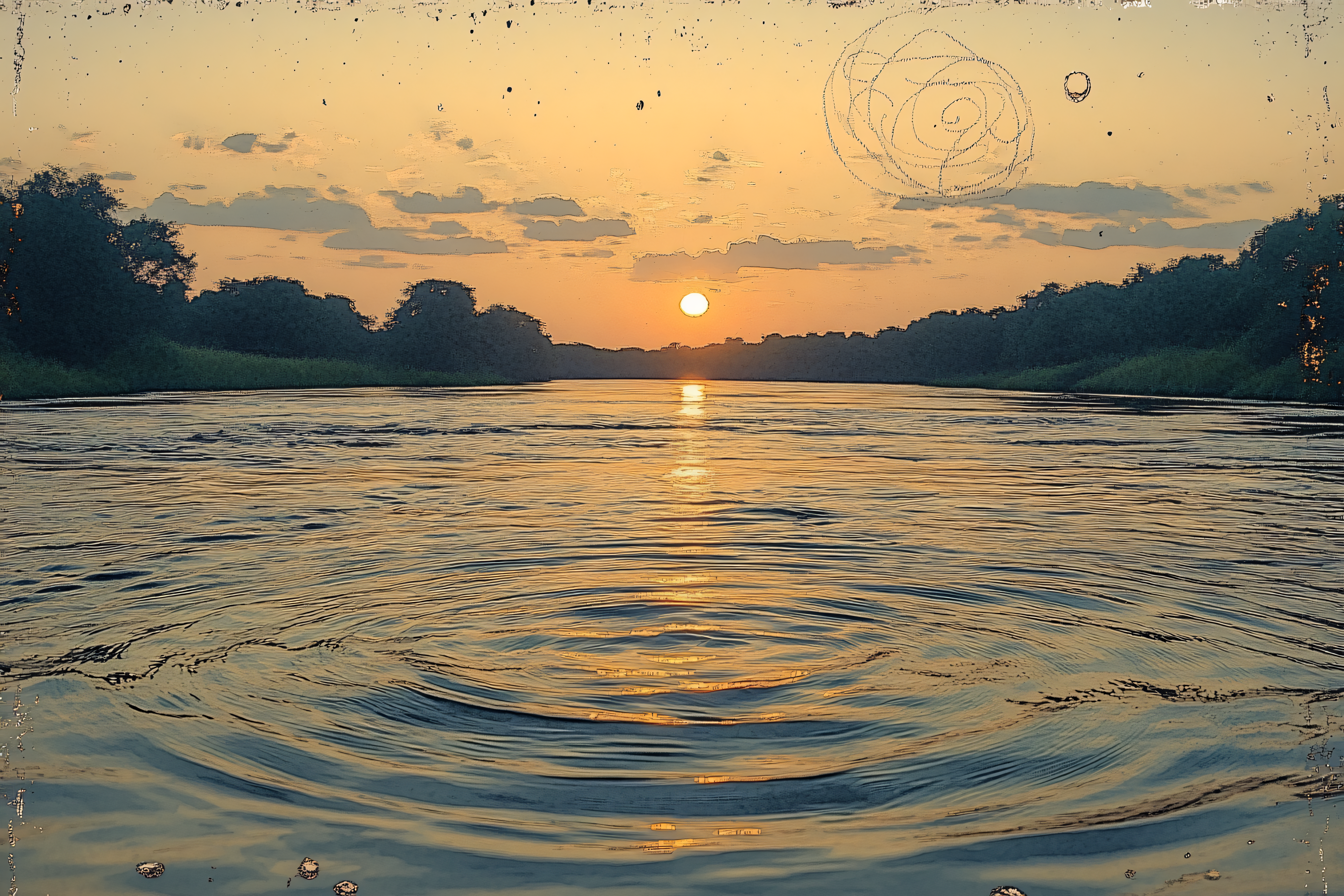 Sunset River Serenity