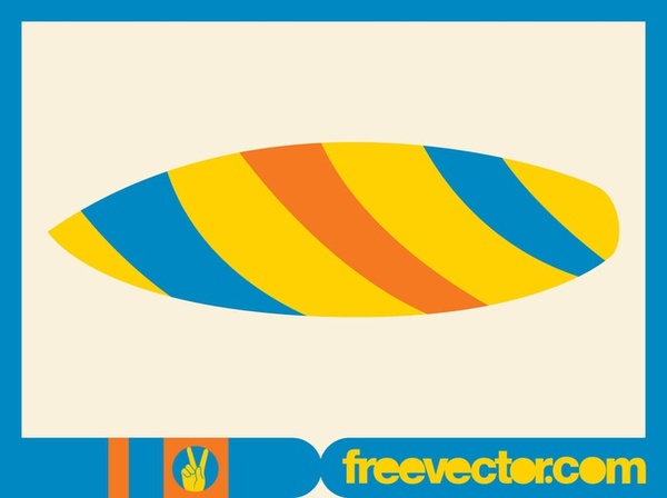 Surfboard Clip Art Free Vector