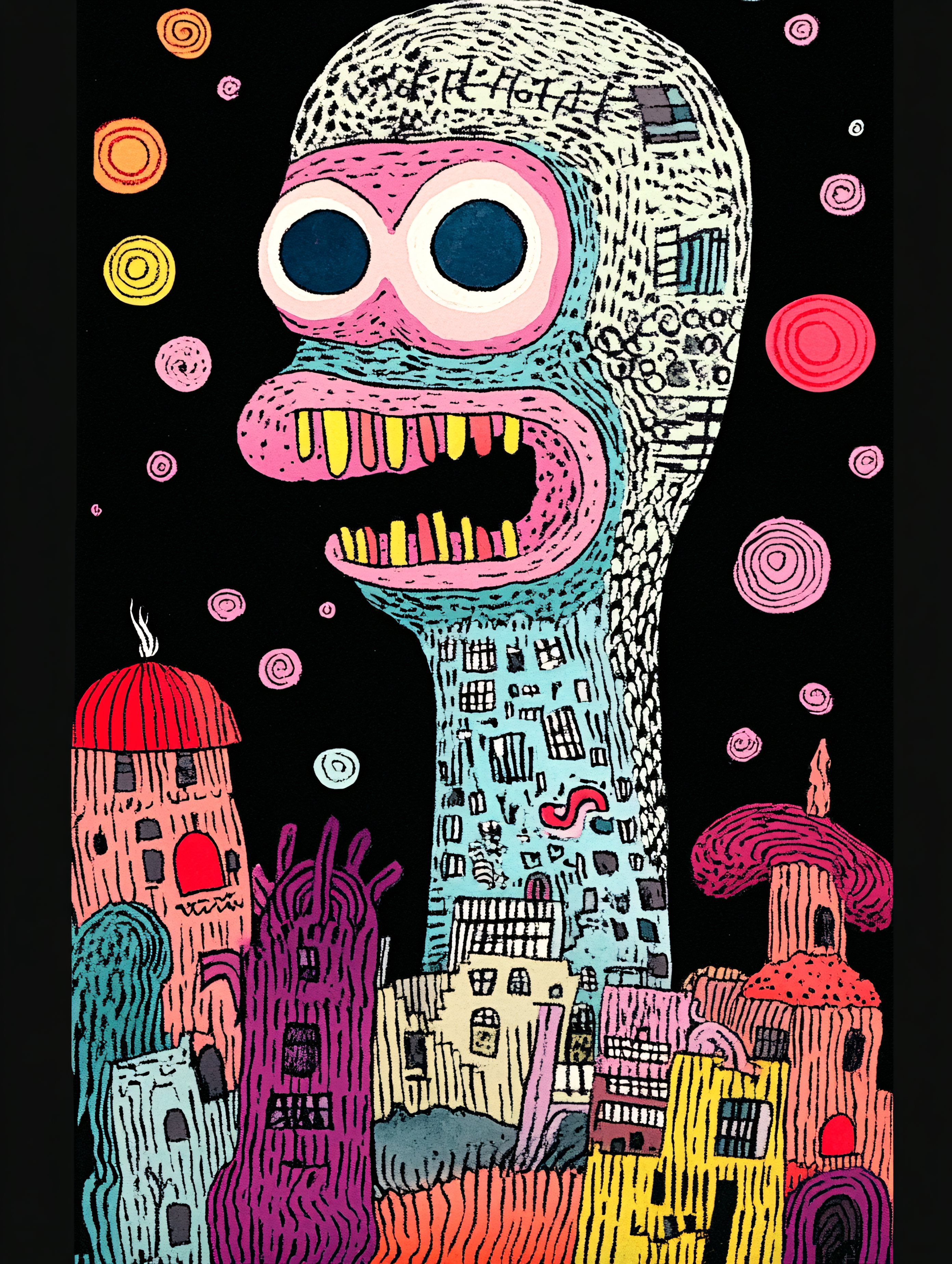 Surreal City Monster
