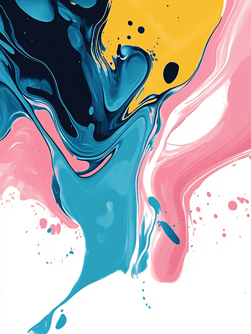 Swirling Paint Abstract
