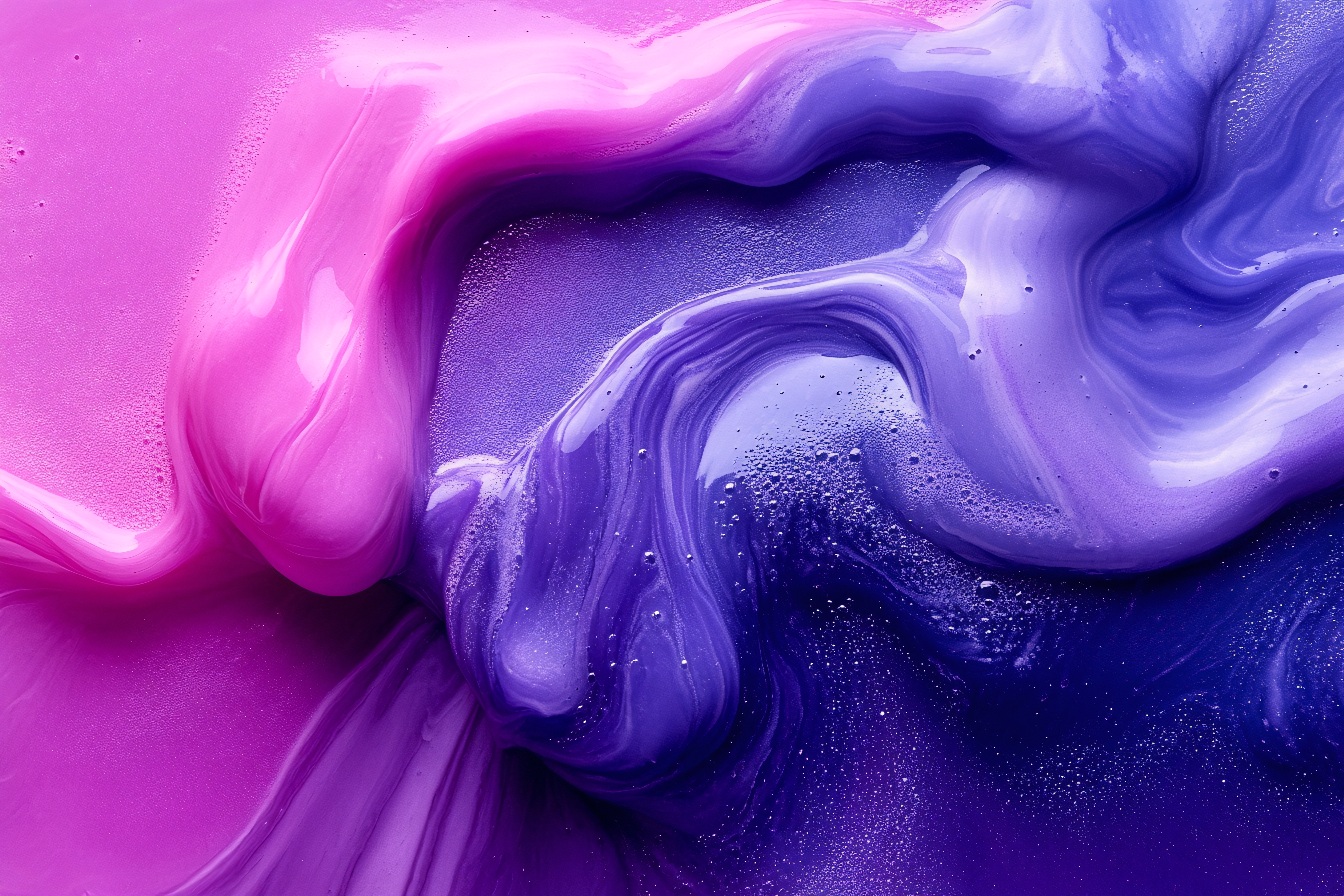 Swirling Pink and Purple Liquid