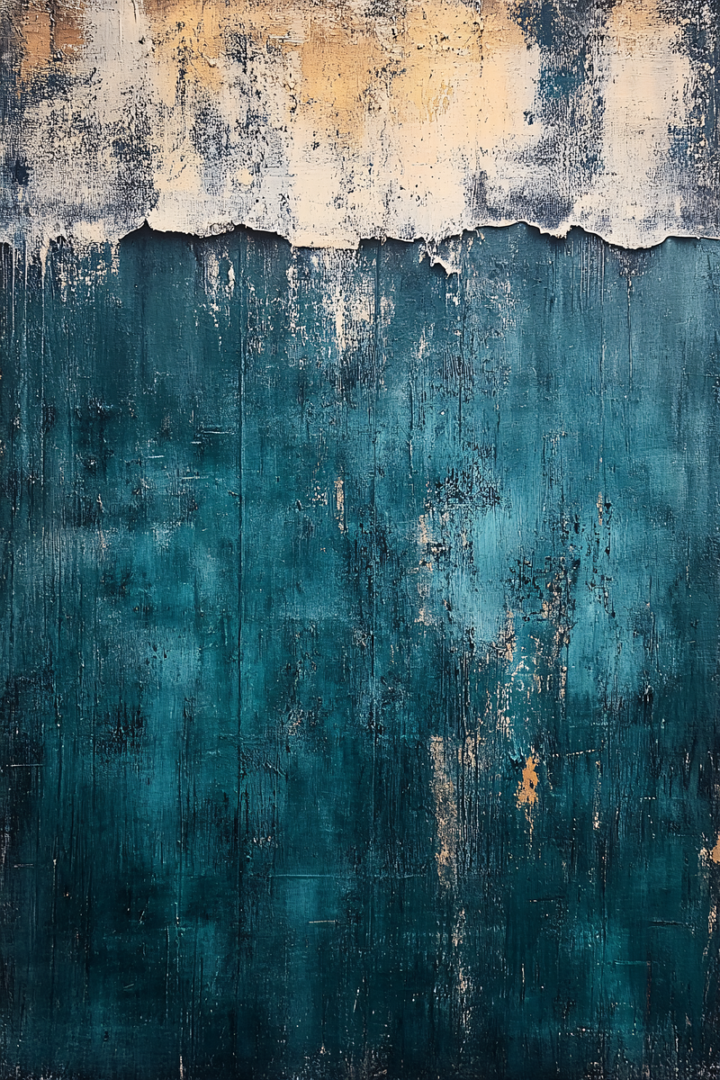 Teal And Beige Abstract Texture