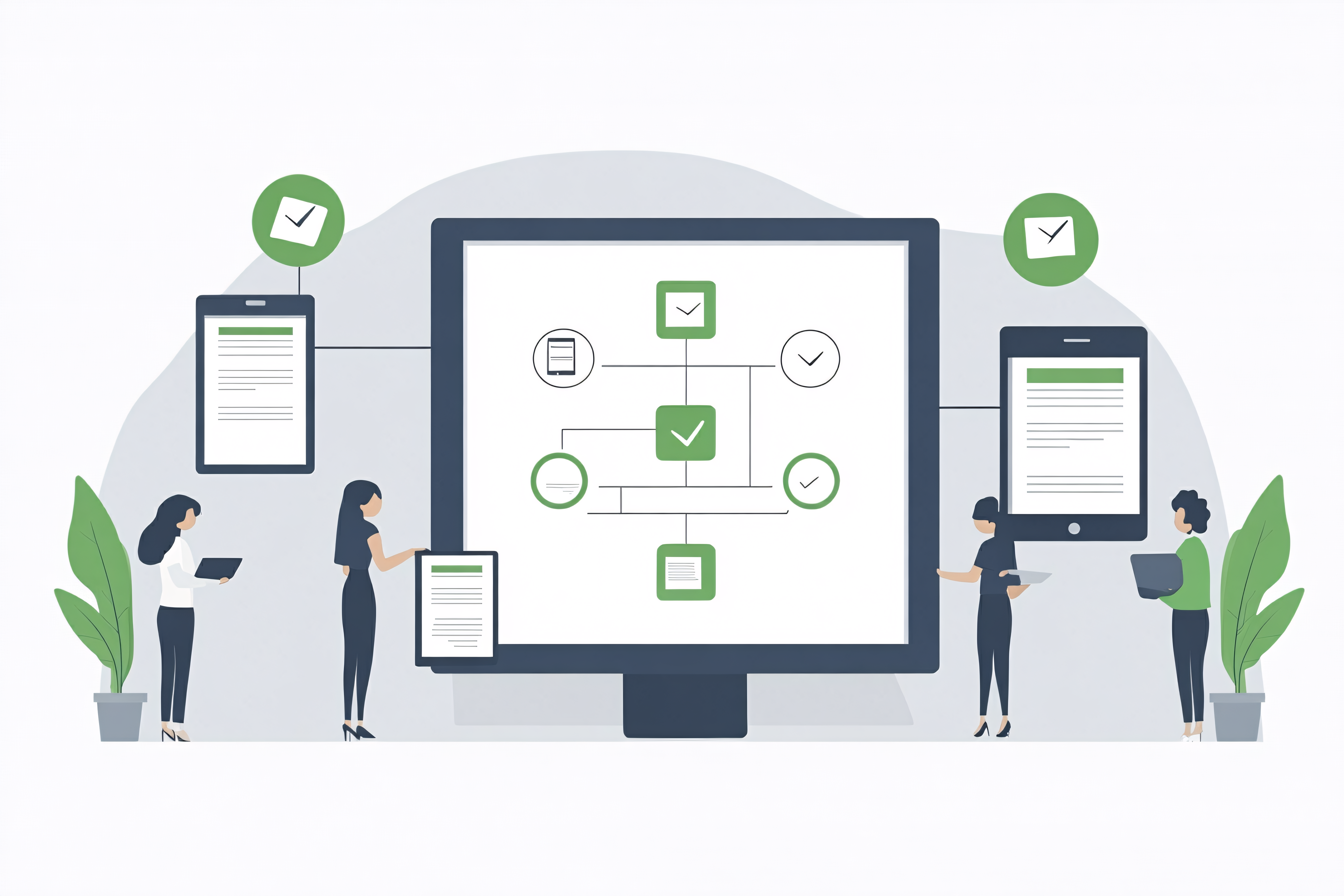 Team Collaboration Flowchart Presentation