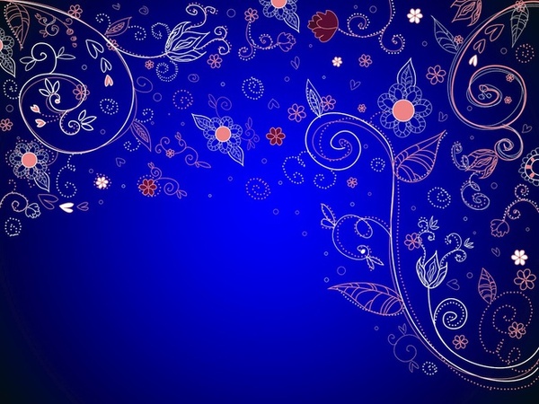Tender Flowers Decoration Free Vector