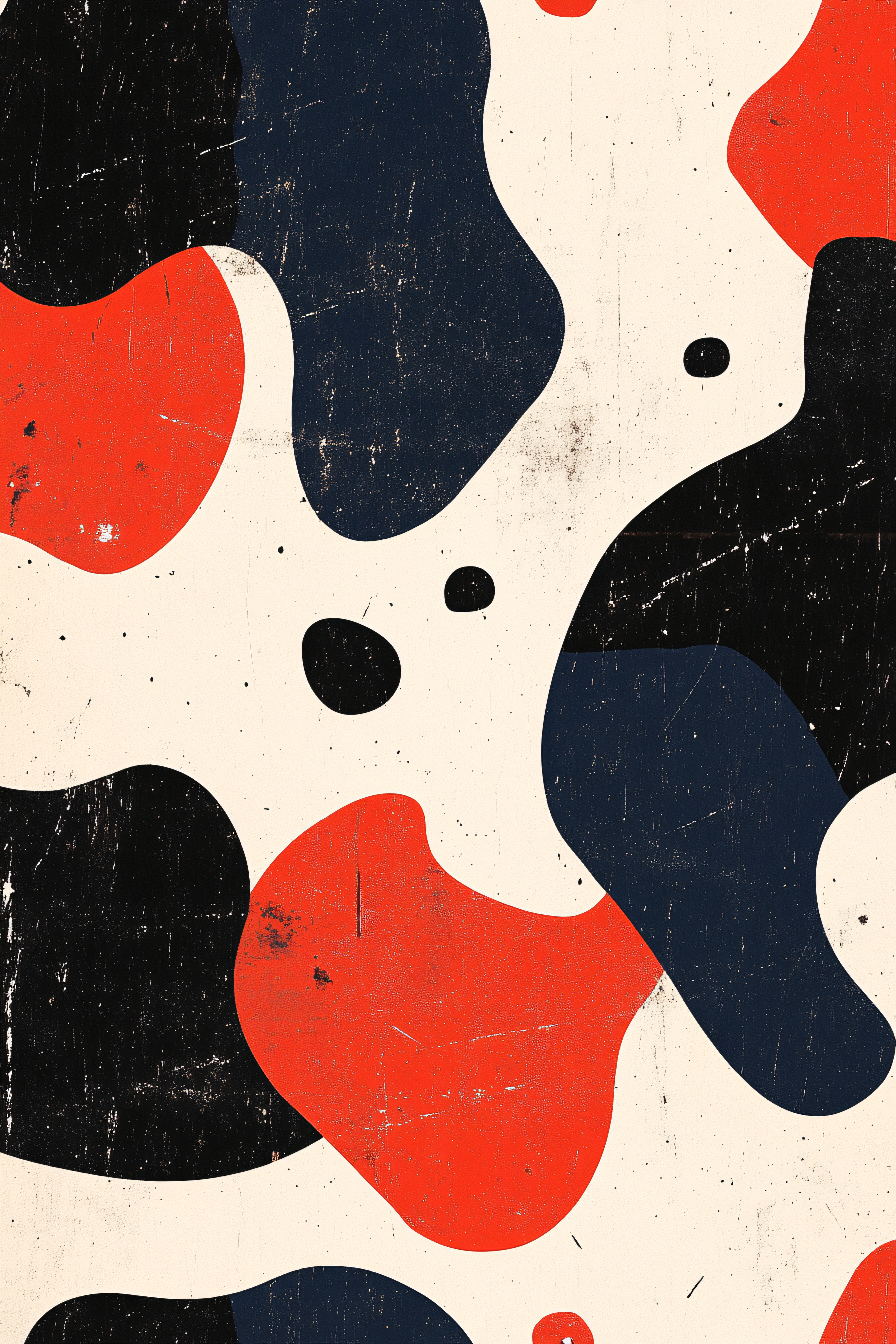 Textured Abstract Blob Pattern