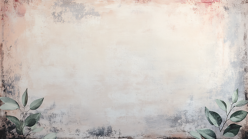 Textured Background With Greenery