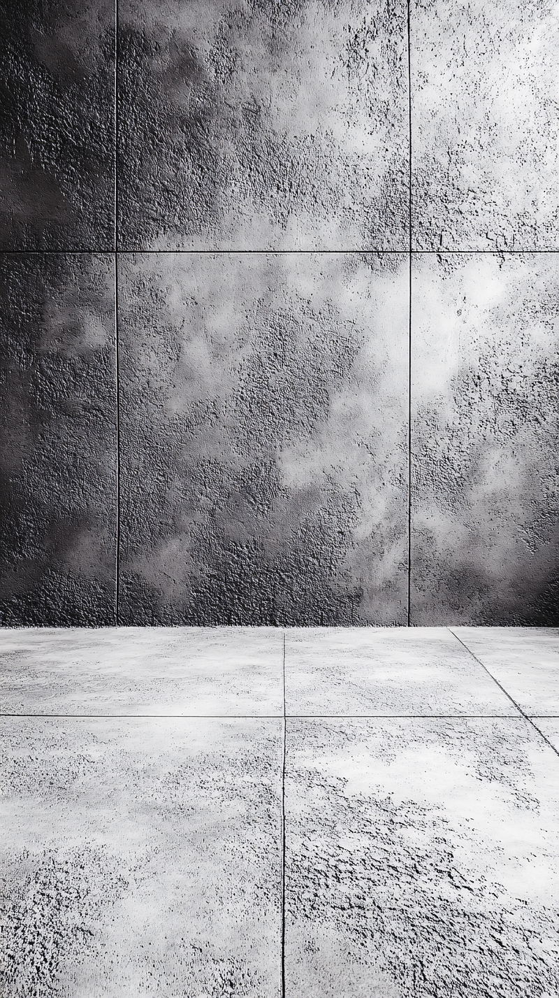 Textured Gray Concrete Wall and Floor